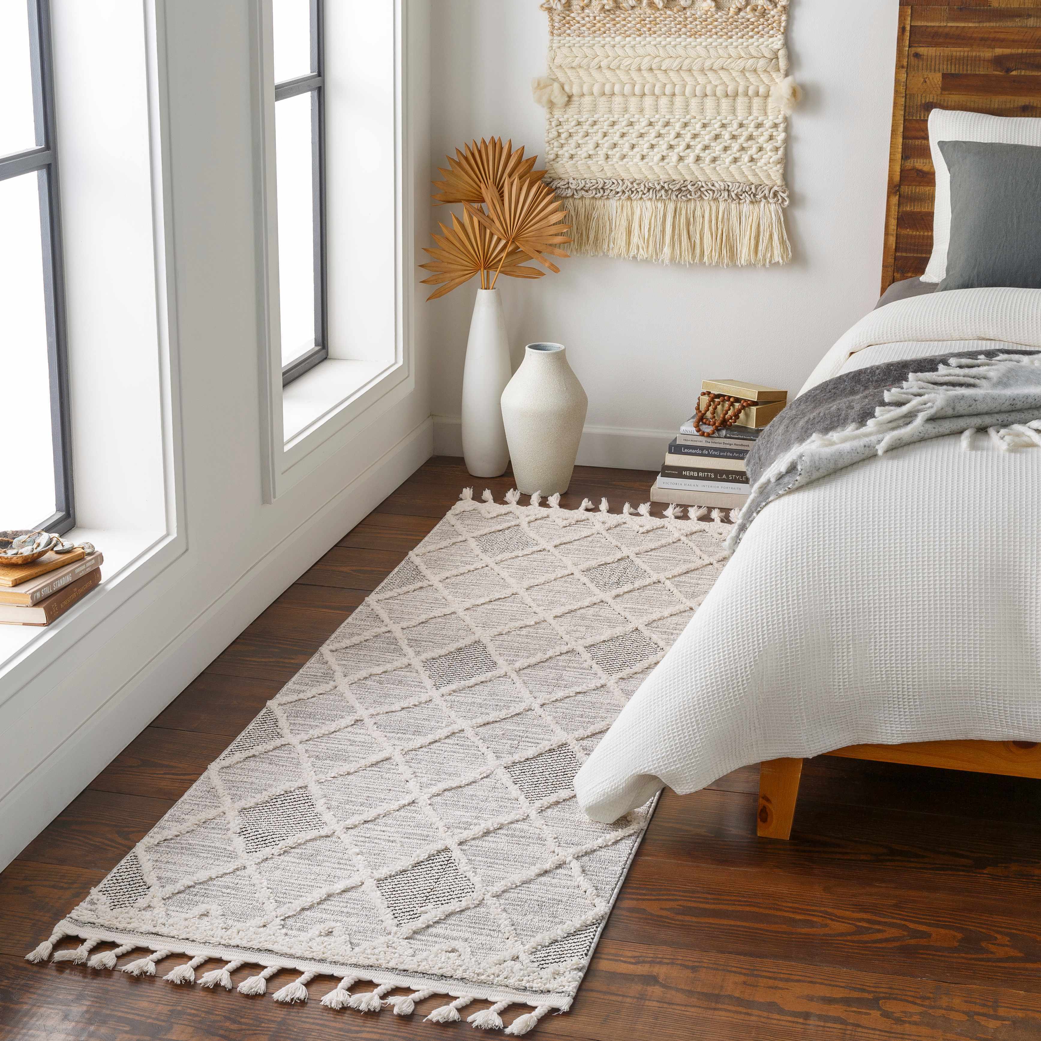 Norvelt High/Low Pile Rug with Tassels - Image 4