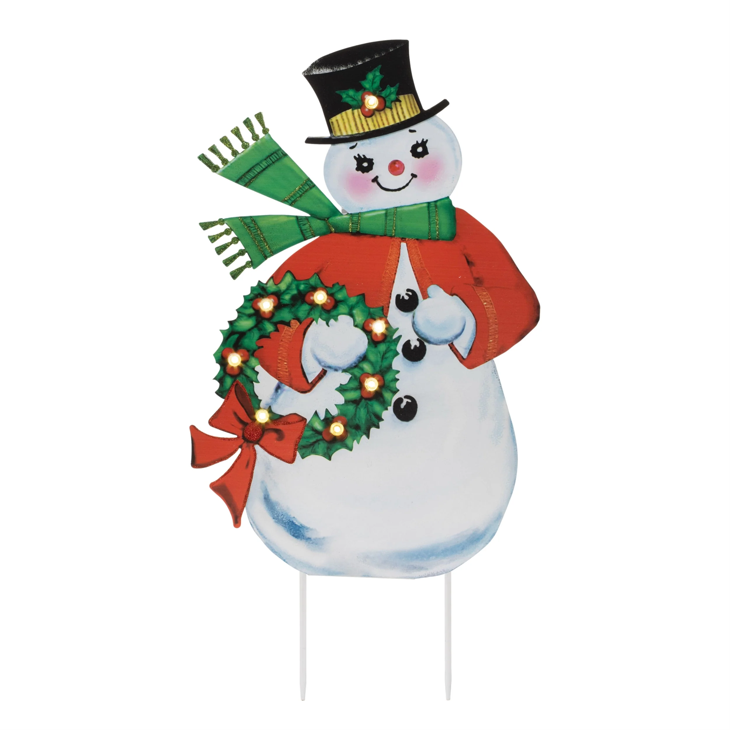 Nostalgic Snowman LED Display 24"H - Image 2