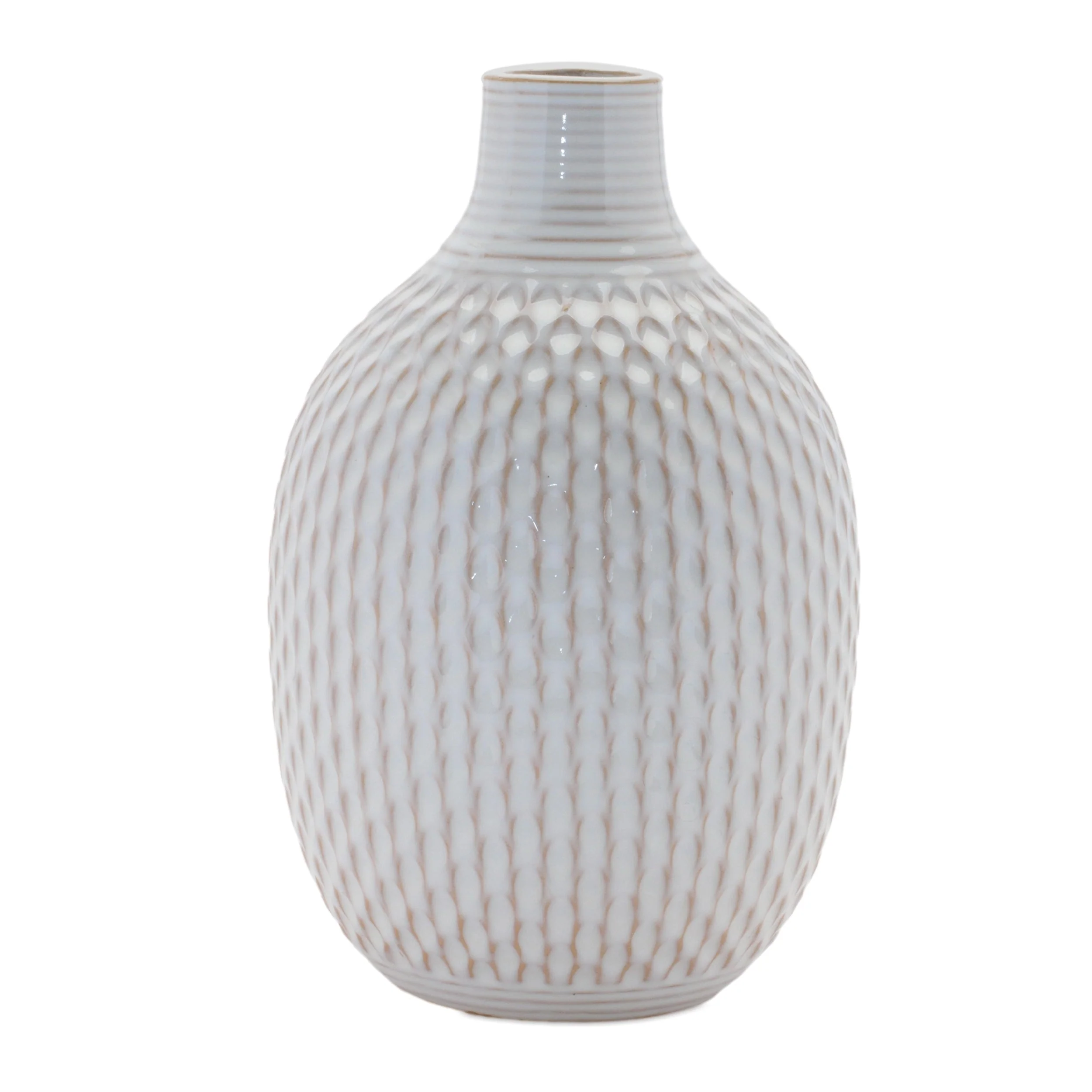 Notched Ceramic Bottle Vase (Set of 4) - Image 2