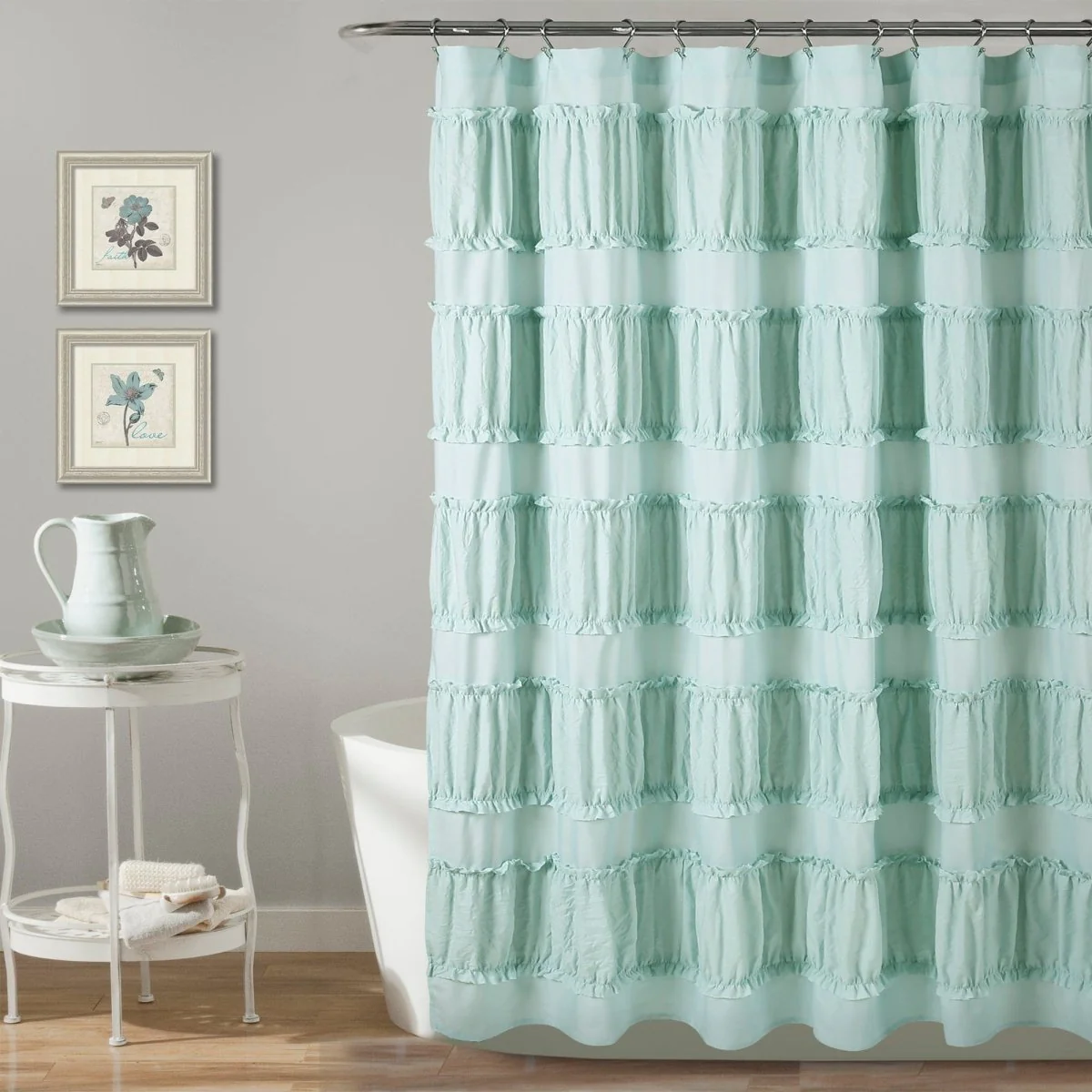 Nova Ruffle Shower Curtain - Image 10