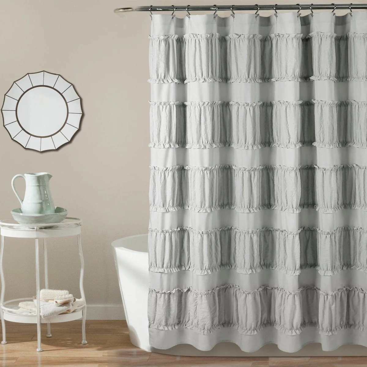 Nova Ruffle Shower Curtain - Image 6