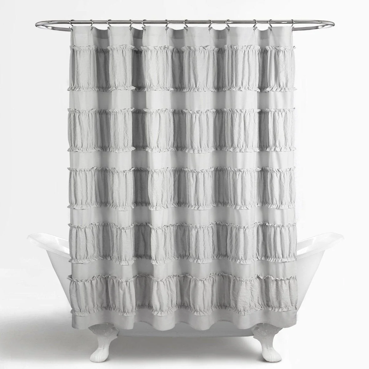 Nova Ruffle Shower Curtain - Image 7