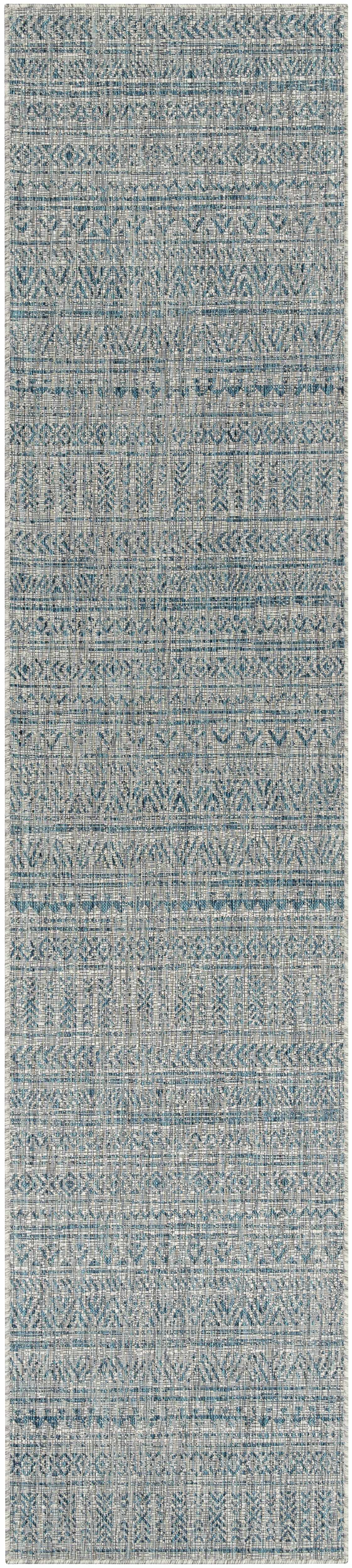 Novato Aqua All Over Pattern Performance Rug - Image 18