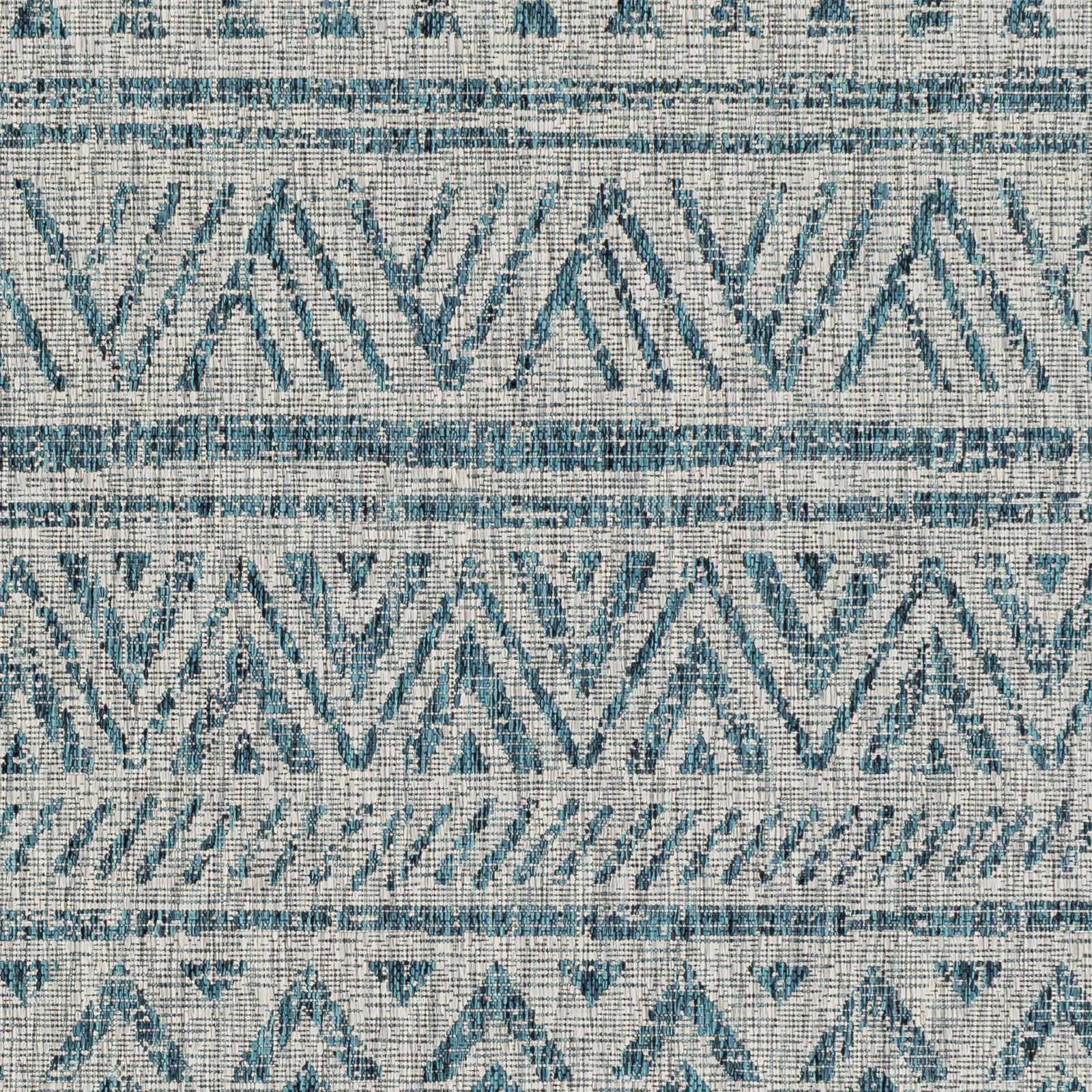 Novato Aqua All Over Pattern Performance Rug - Image 9