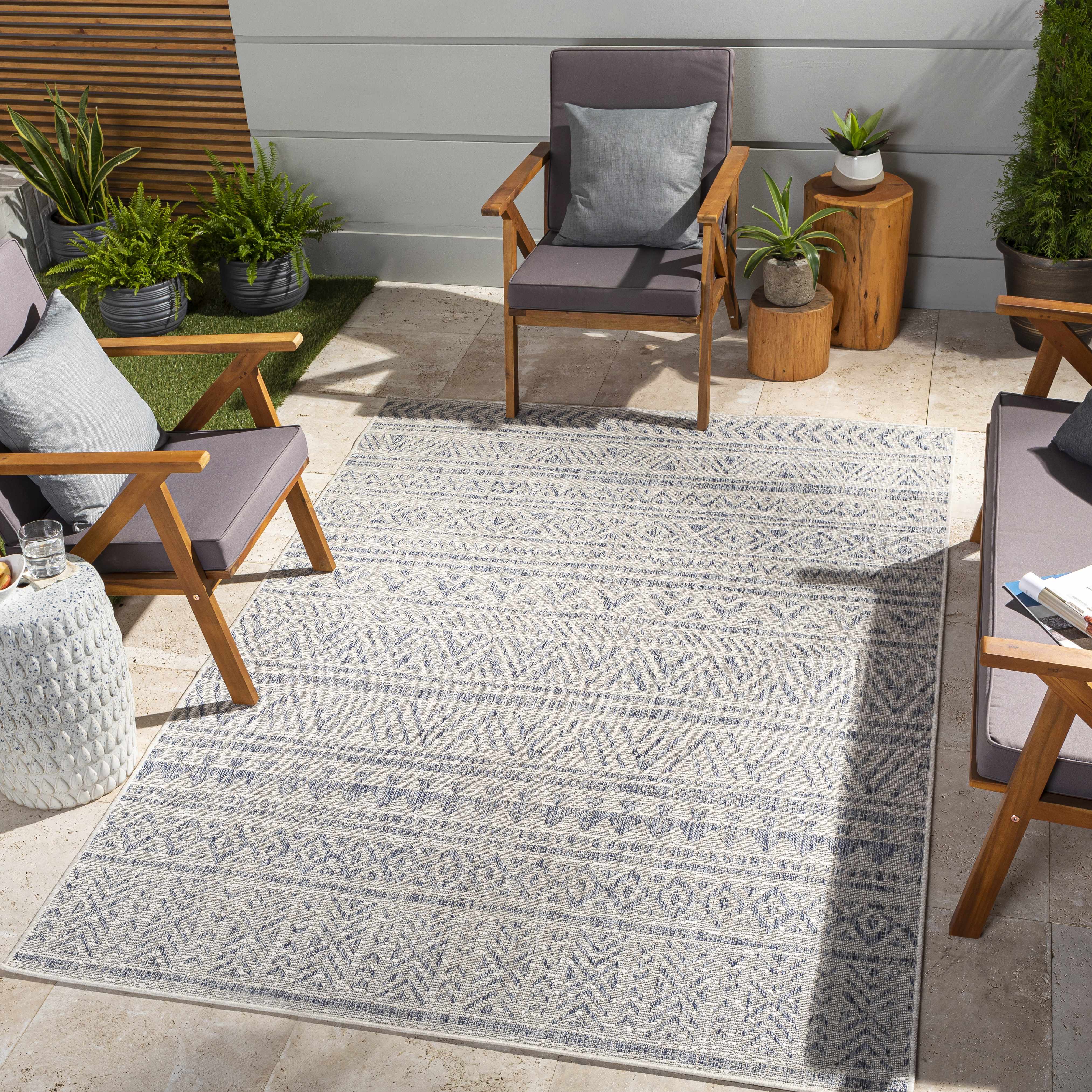 Novato Gray All Over Pattern Performance Rug - Image 17