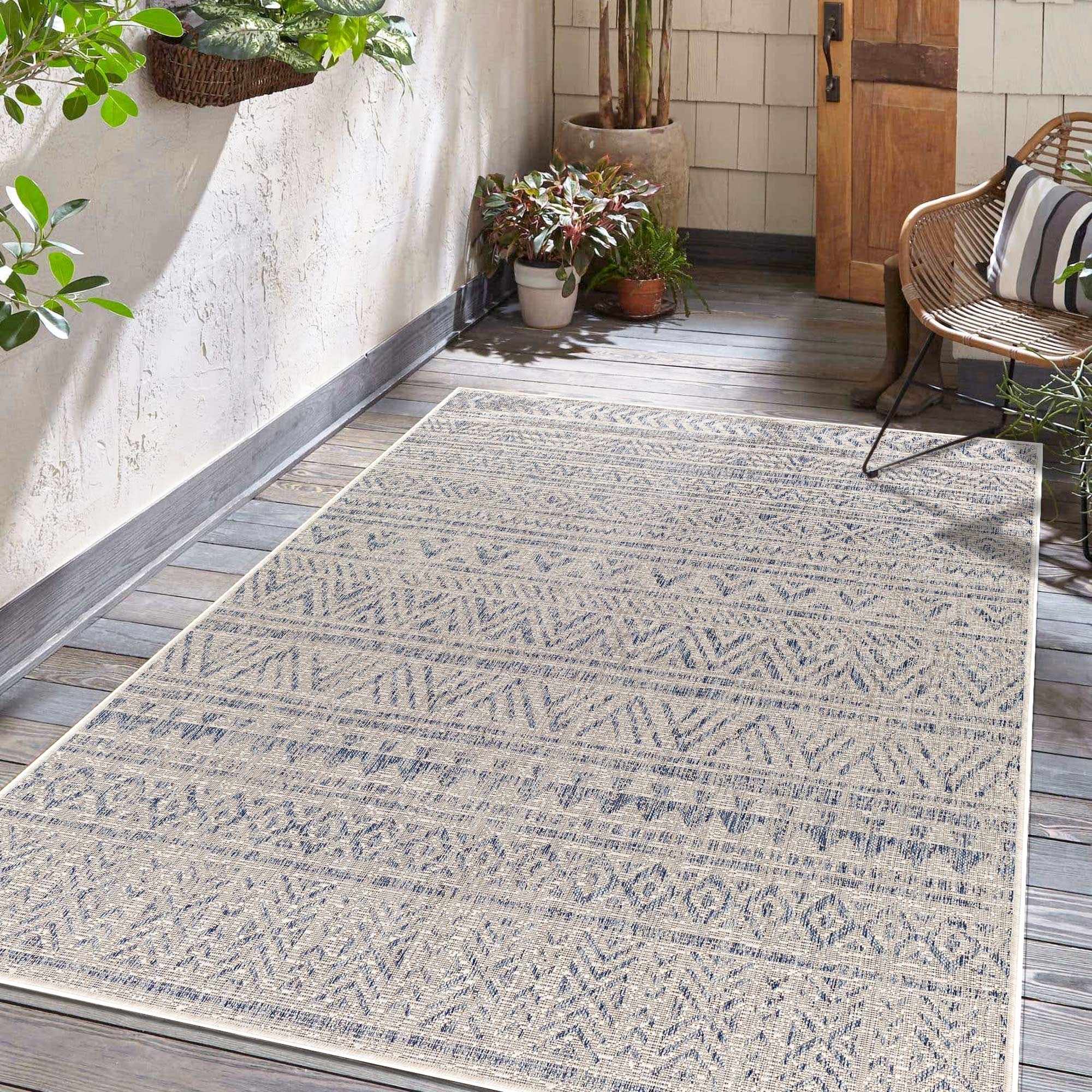 Novato Gray All Over Pattern Performance Rug - Image 2
