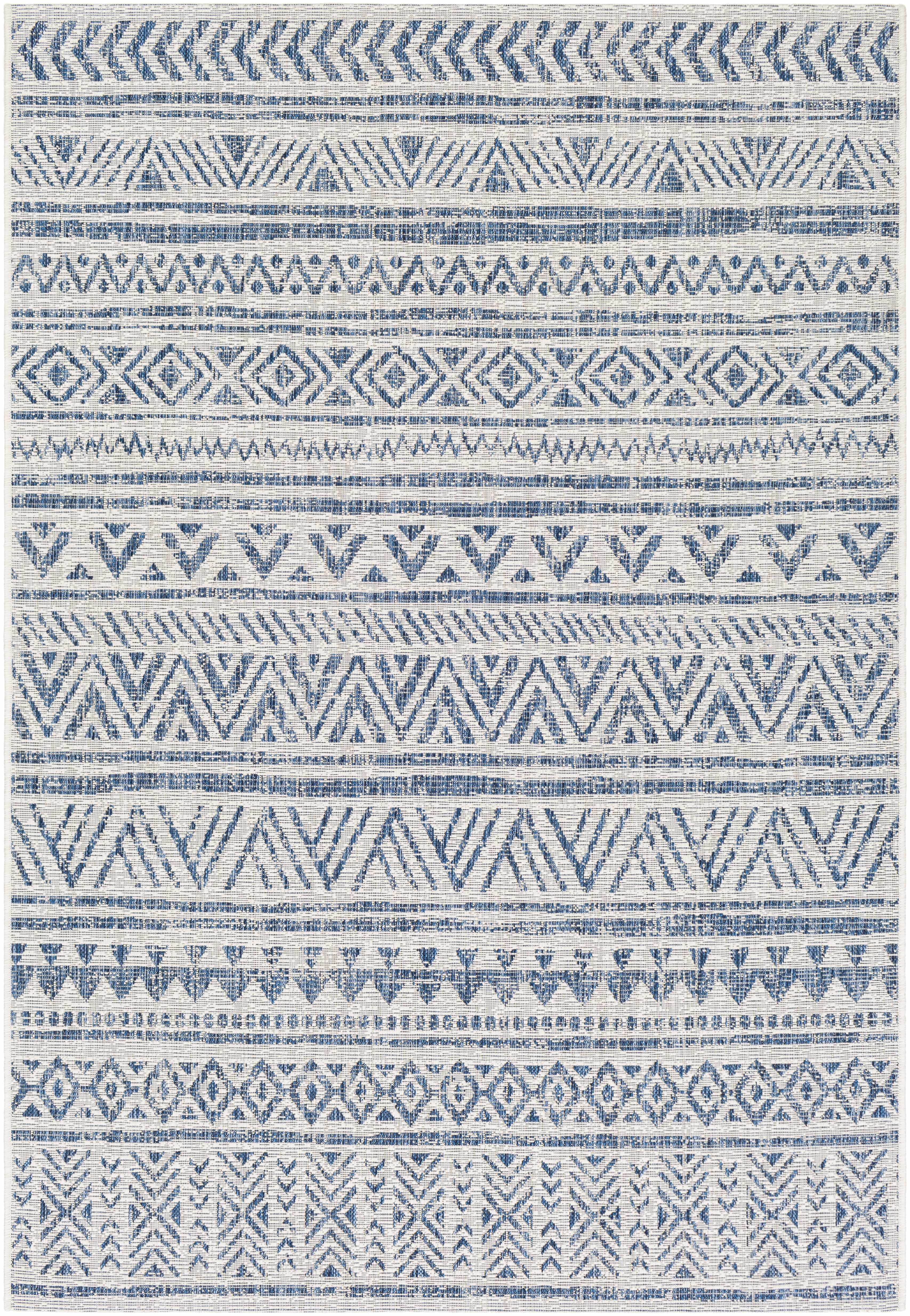 Novato Navy All Over Pattern Performance Rug - Image 12