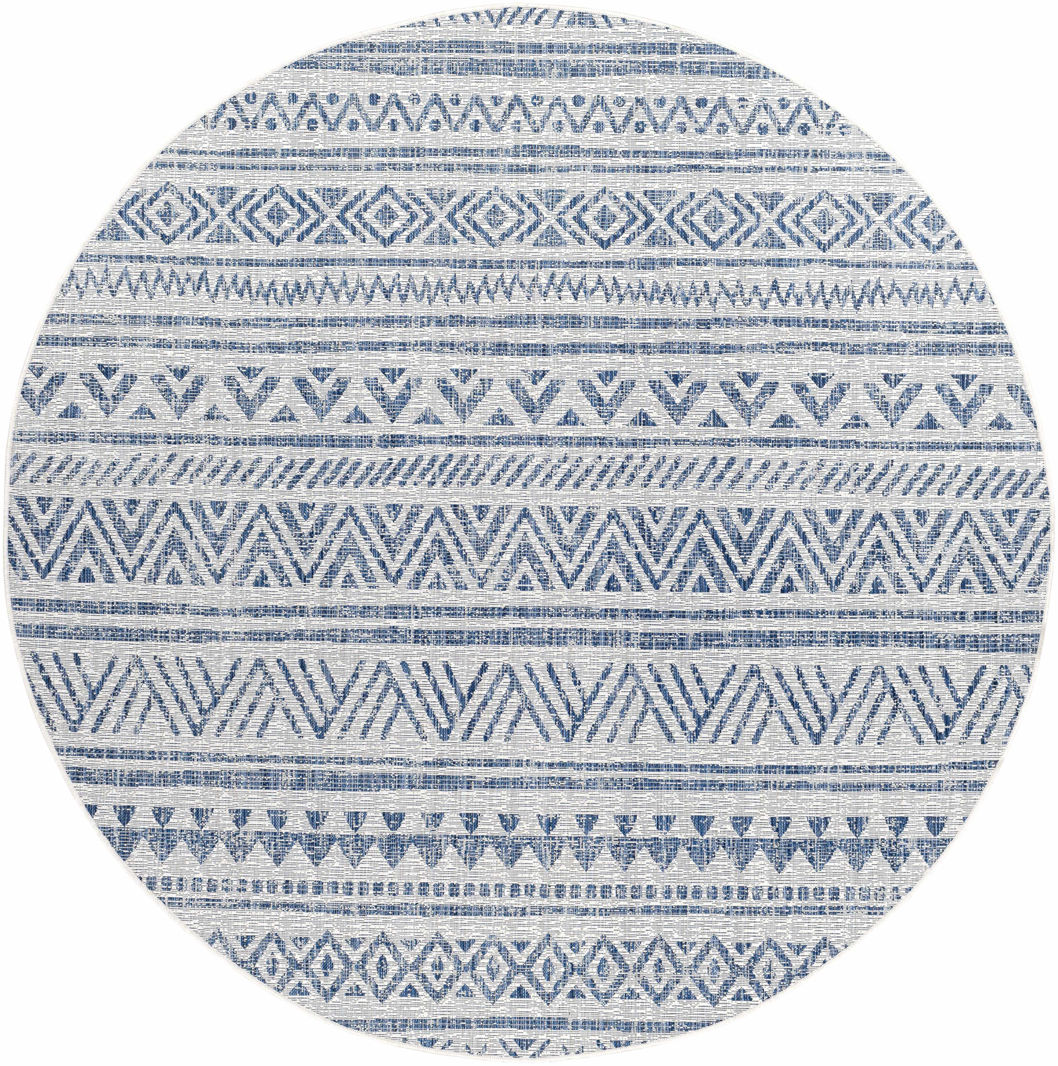 Novato Navy All Over Pattern Performance Rug - Image 13