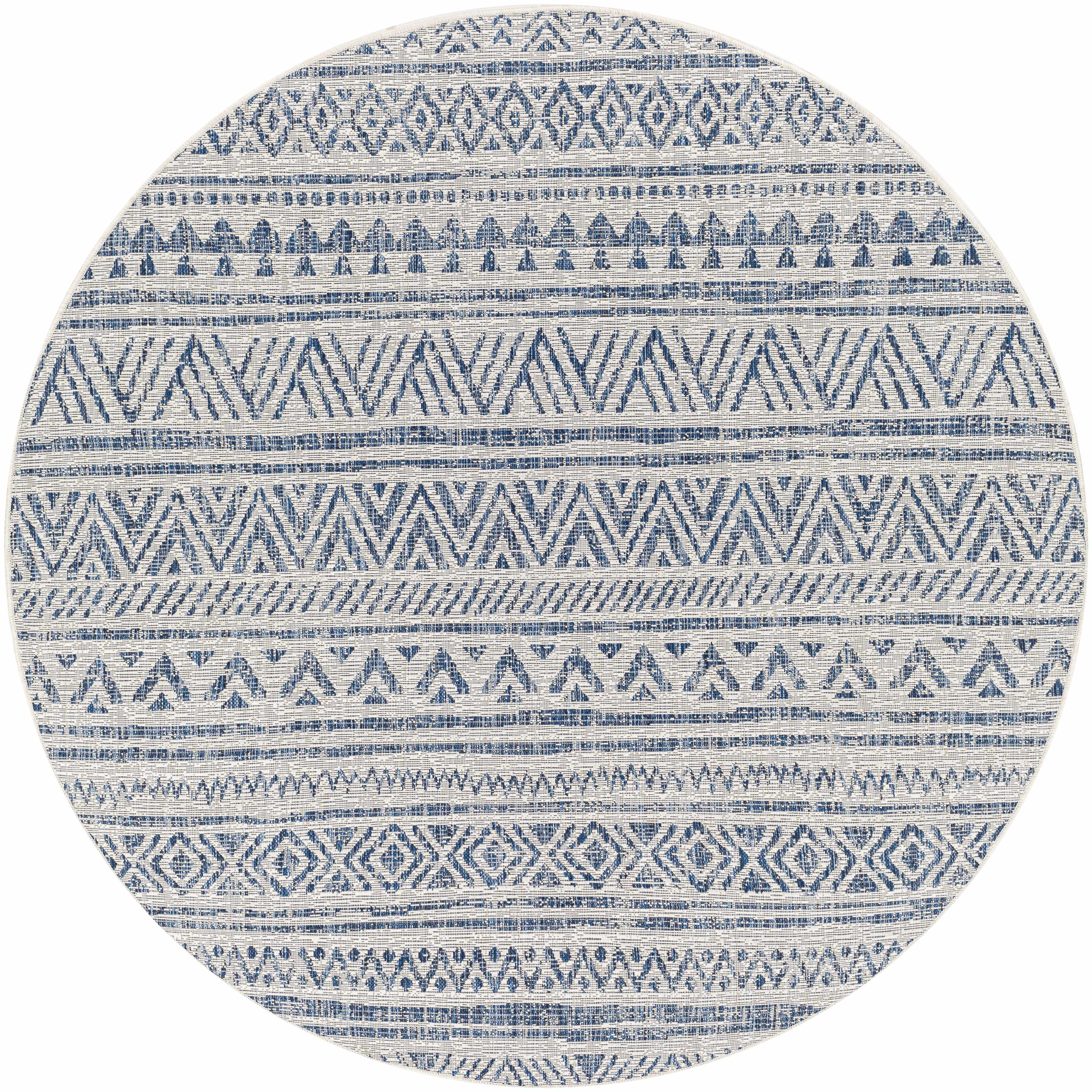 Novato Navy All Over Pattern Performance Rug - Image 14