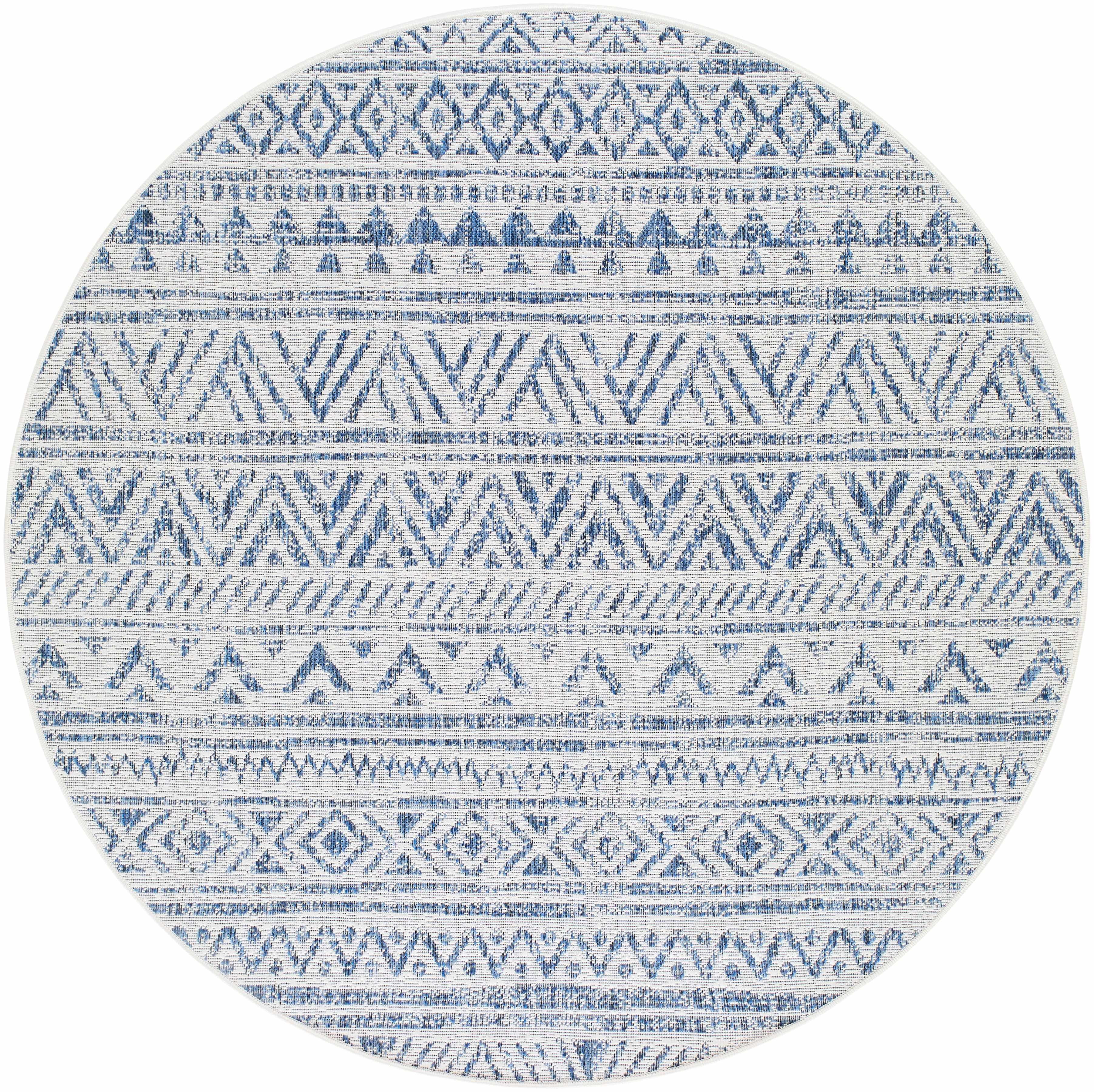 Novato Navy All Over Pattern Performance Rug - Image 16