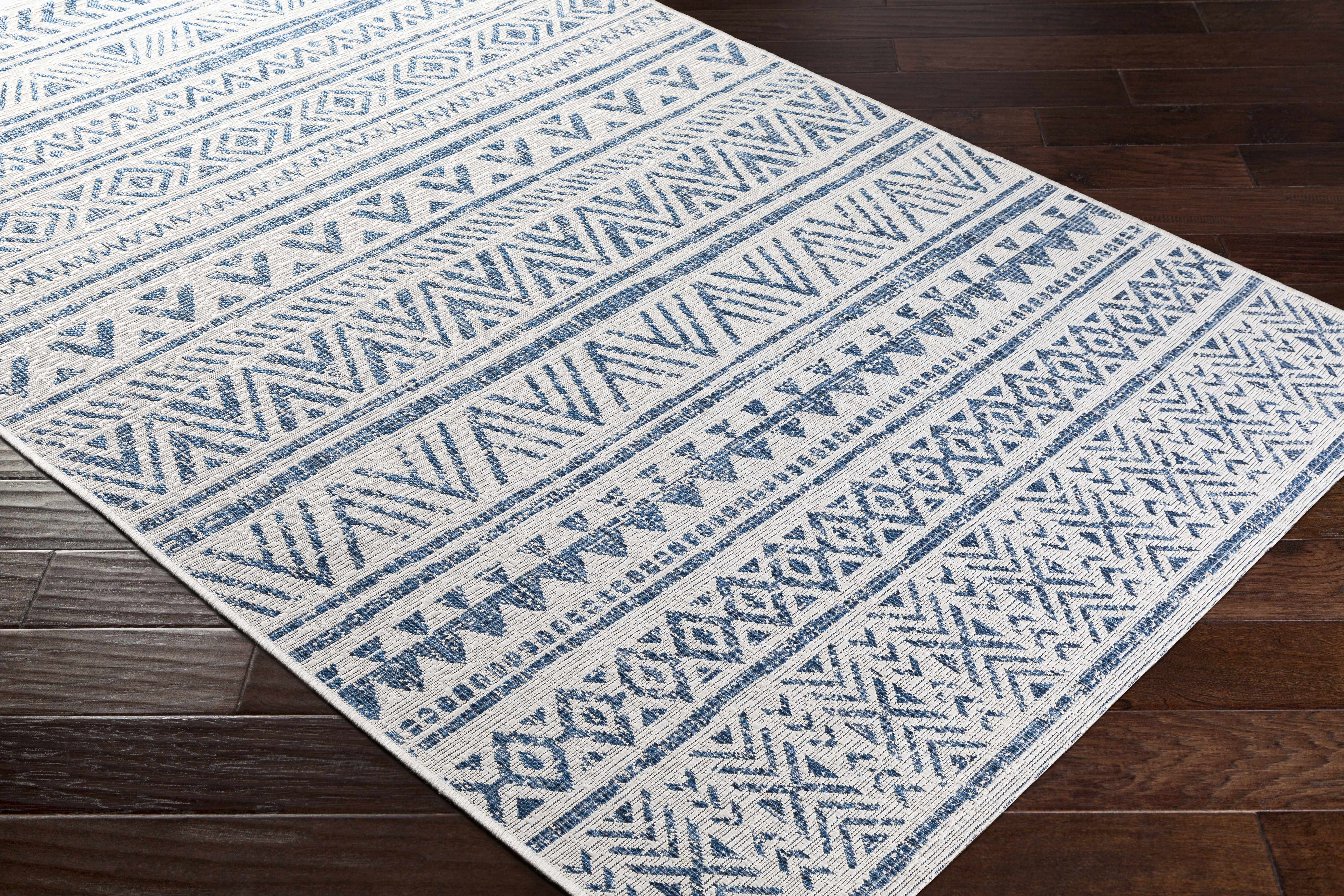 Novato Navy All Over Pattern Performance Rug - Image 3