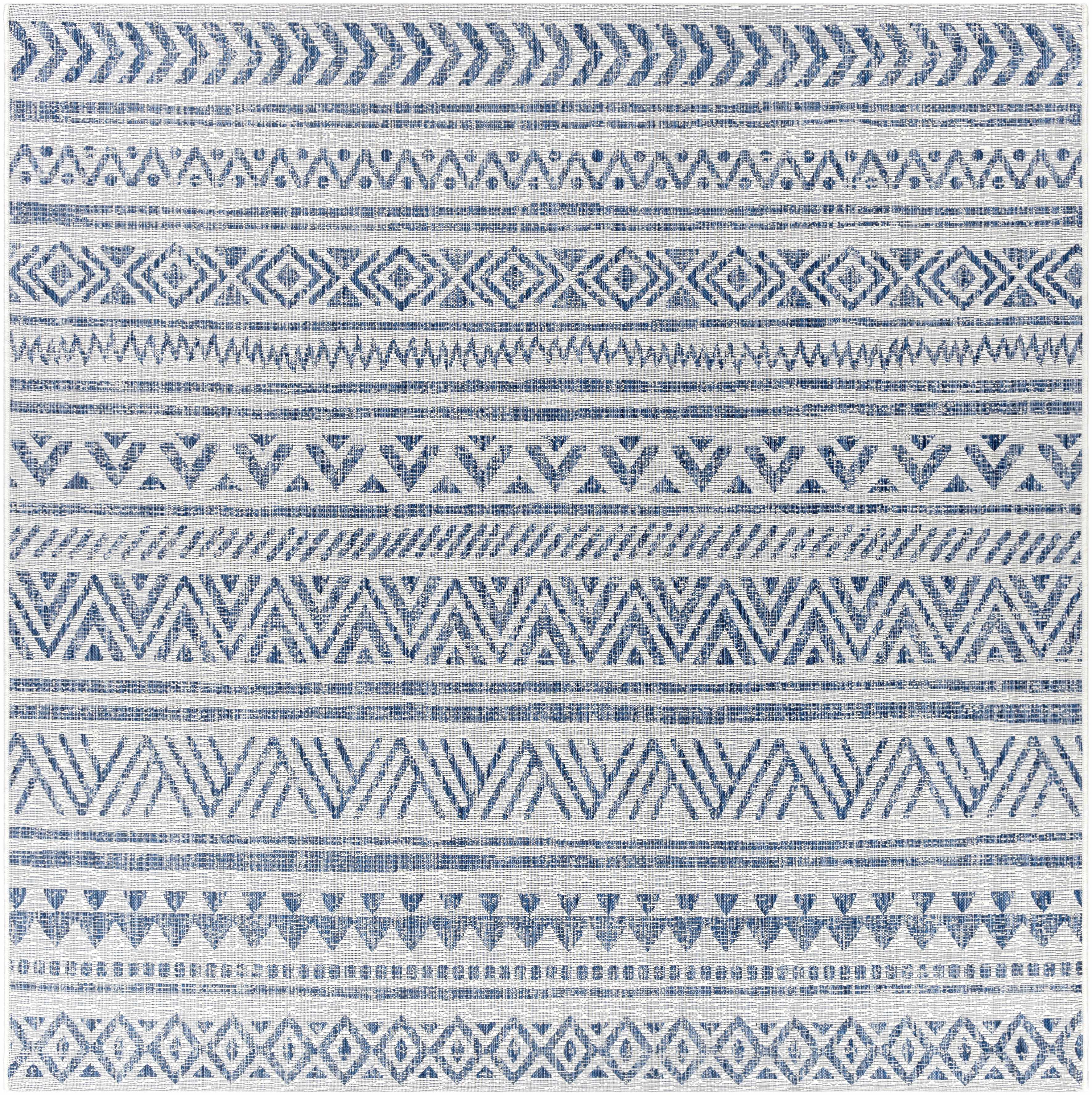 Novato Navy All Over Pattern Performance Rug - Image 7