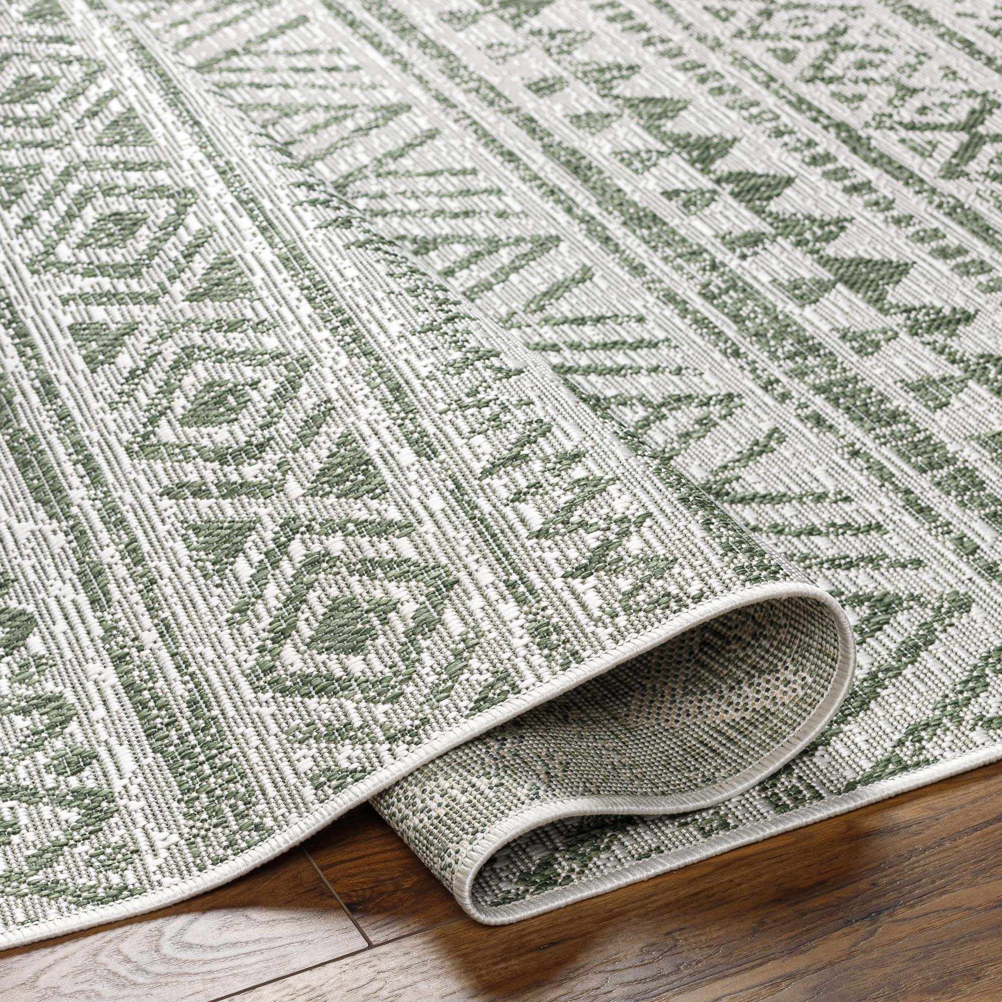 Novato Olive All Over Pattern Performance Rug - Image 4