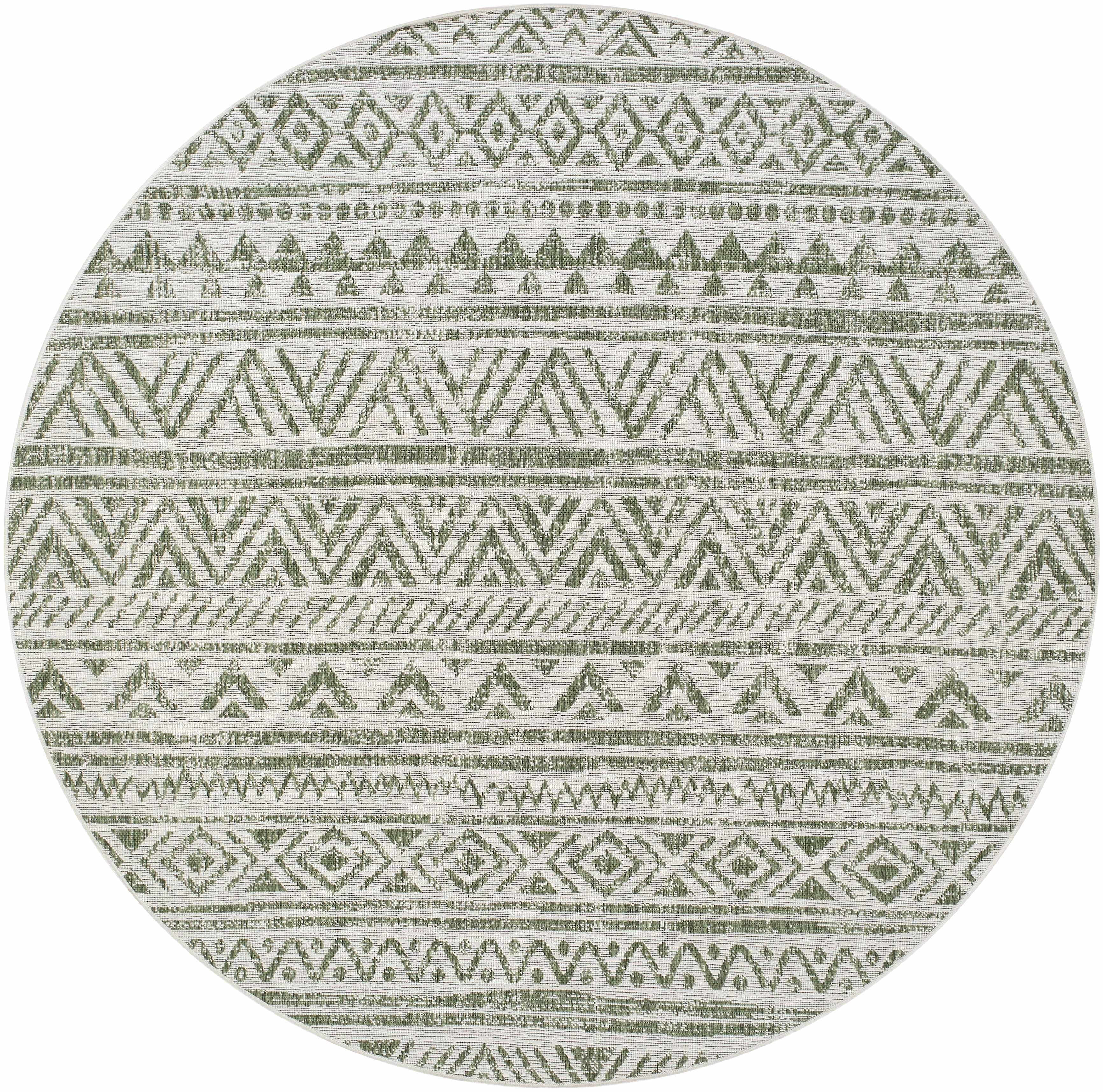 Novato Olive All Over Pattern Performance Rug - Image 8