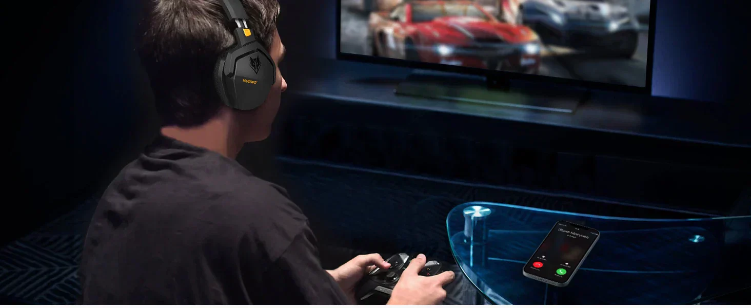 NUBWO G06 Wireless Gaming Headset Bluetooth 5.3 PS5 PC Noise Cancelling - Image 12
