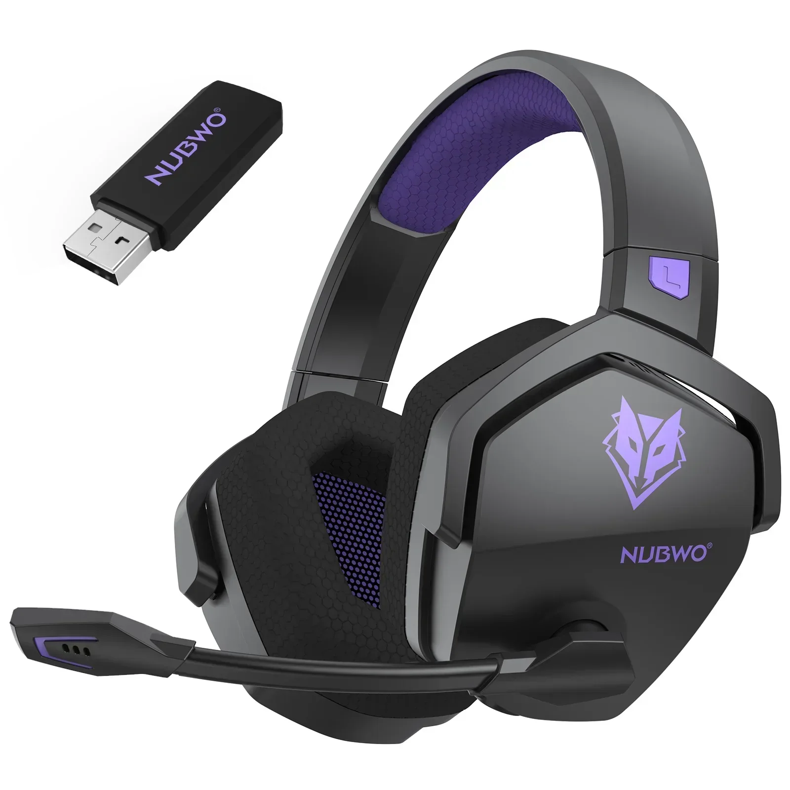 NUBWO G06 Wireless Gaming Headset Bluetooth 5.3 PS5 PC Noise Cancelling - Image 26