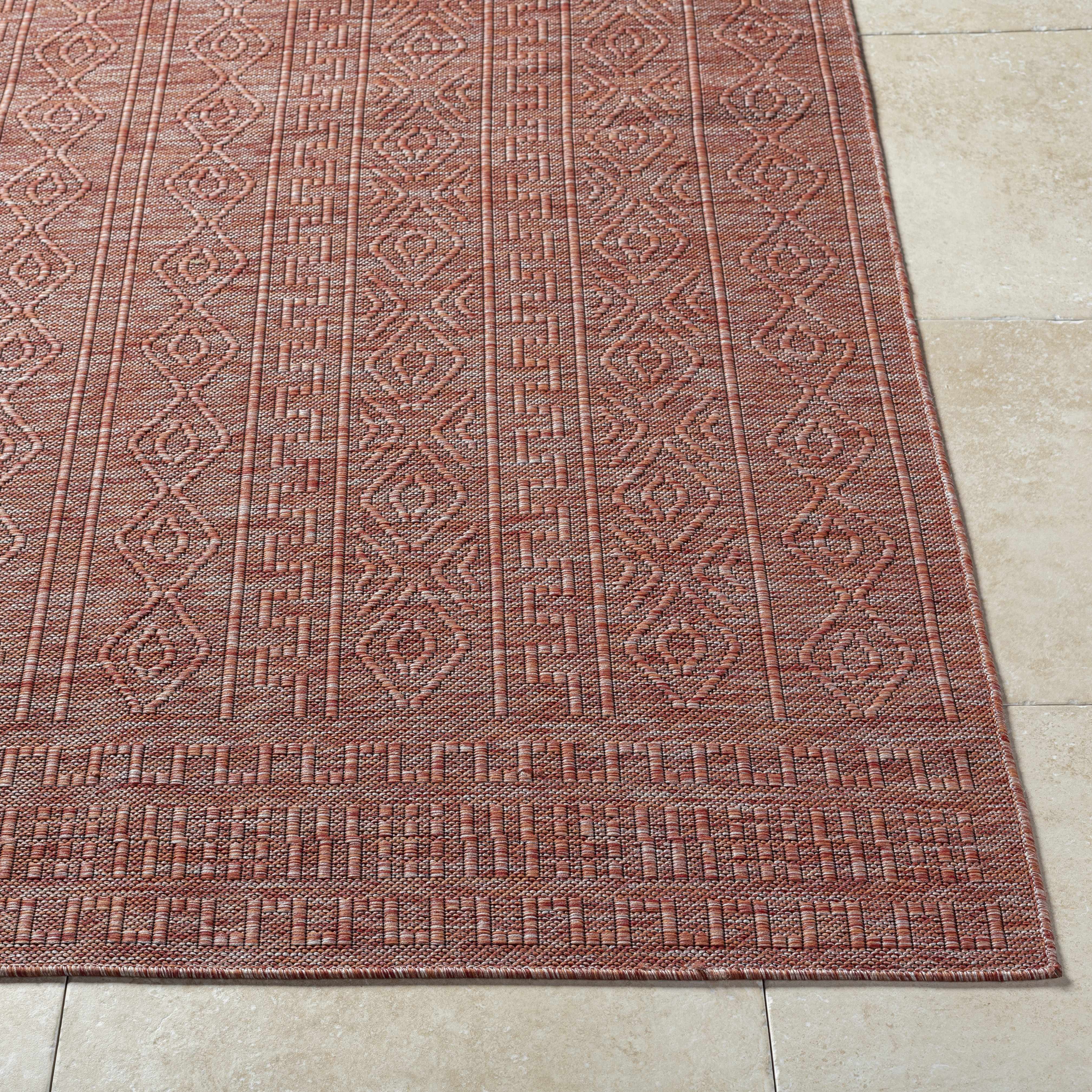 Nuela Burgundy Area Rug - Clearance - Image 3