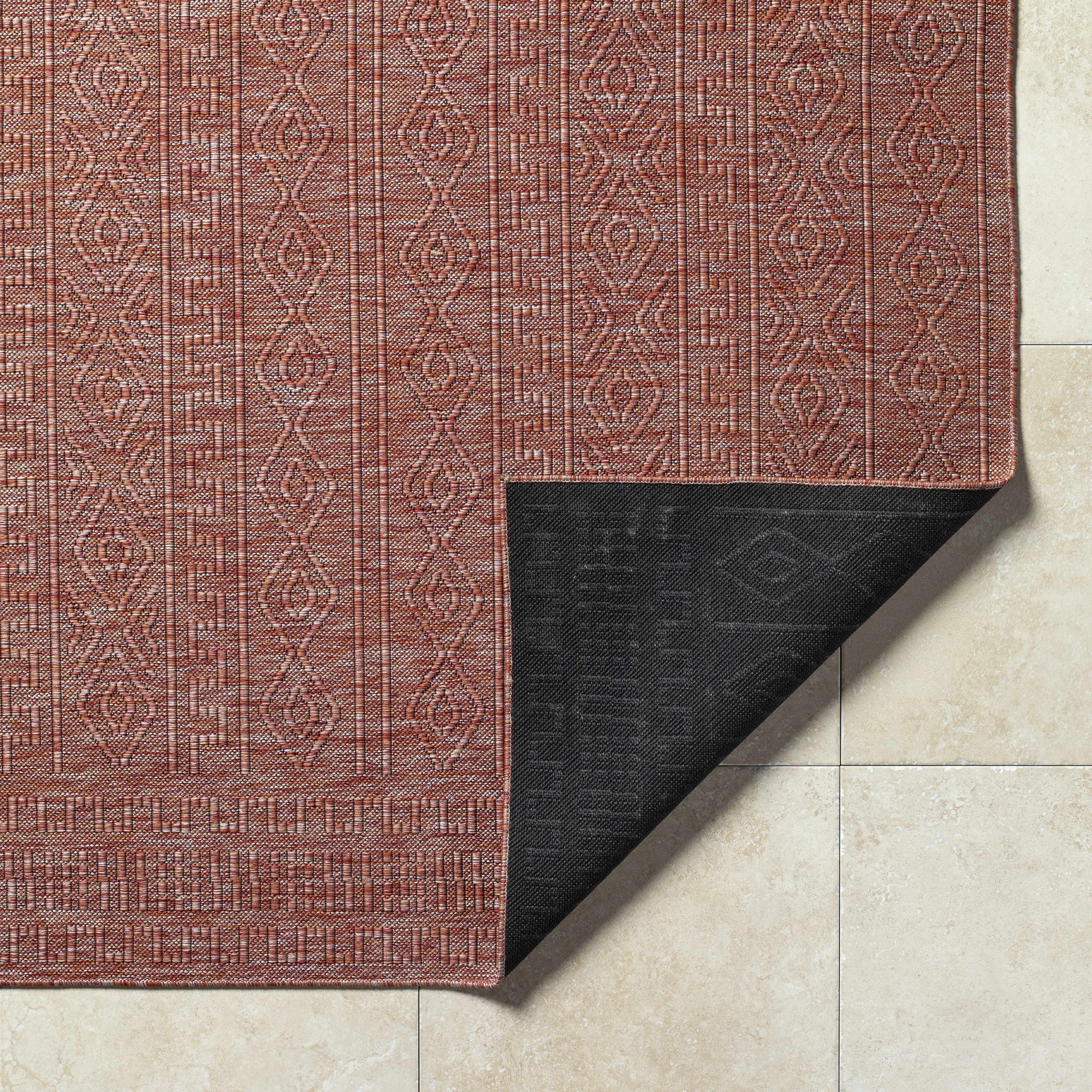 Nuela Burgundy Area Rug - Clearance - Image 4