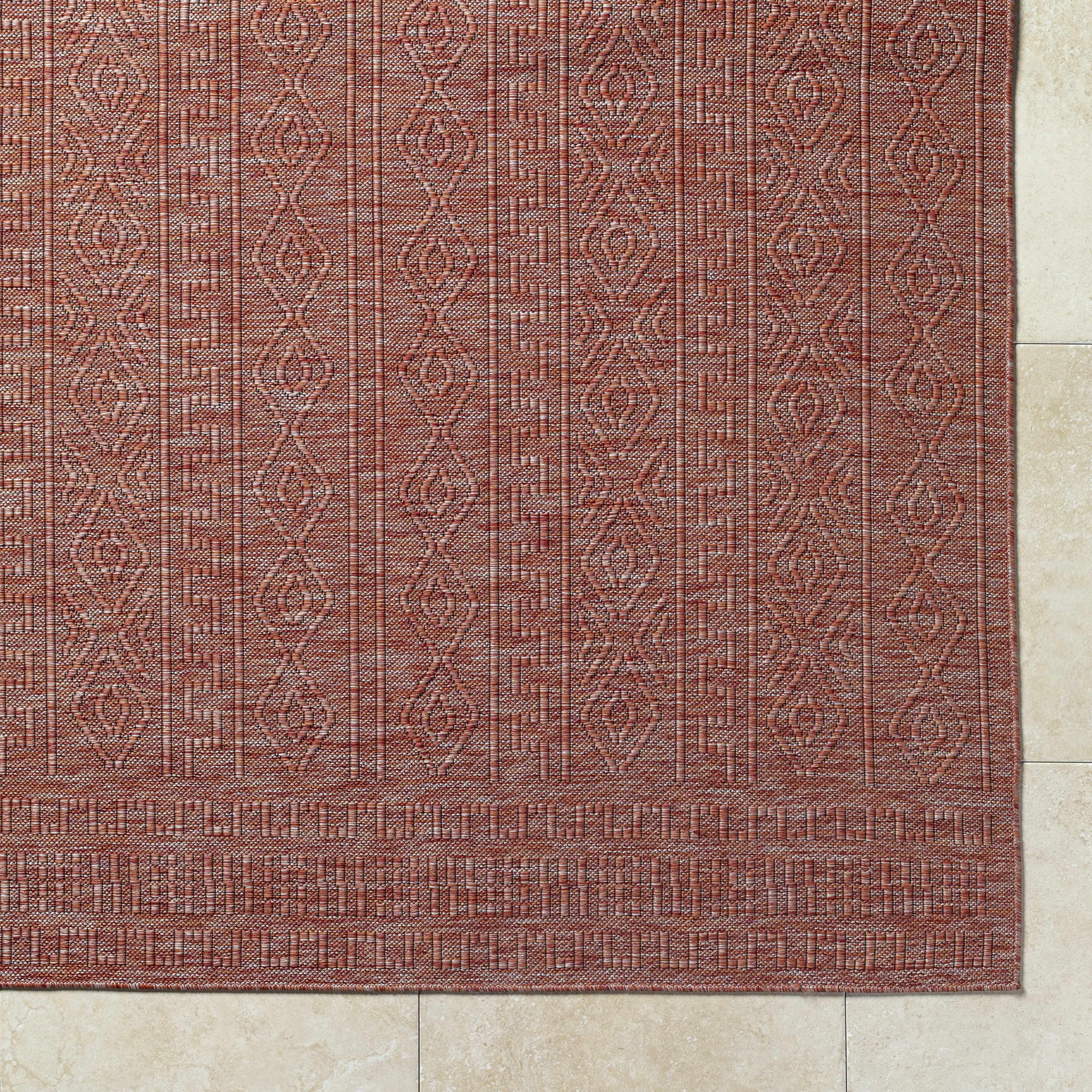 Nuela Burgundy Area Rug - Clearance - Image 6
