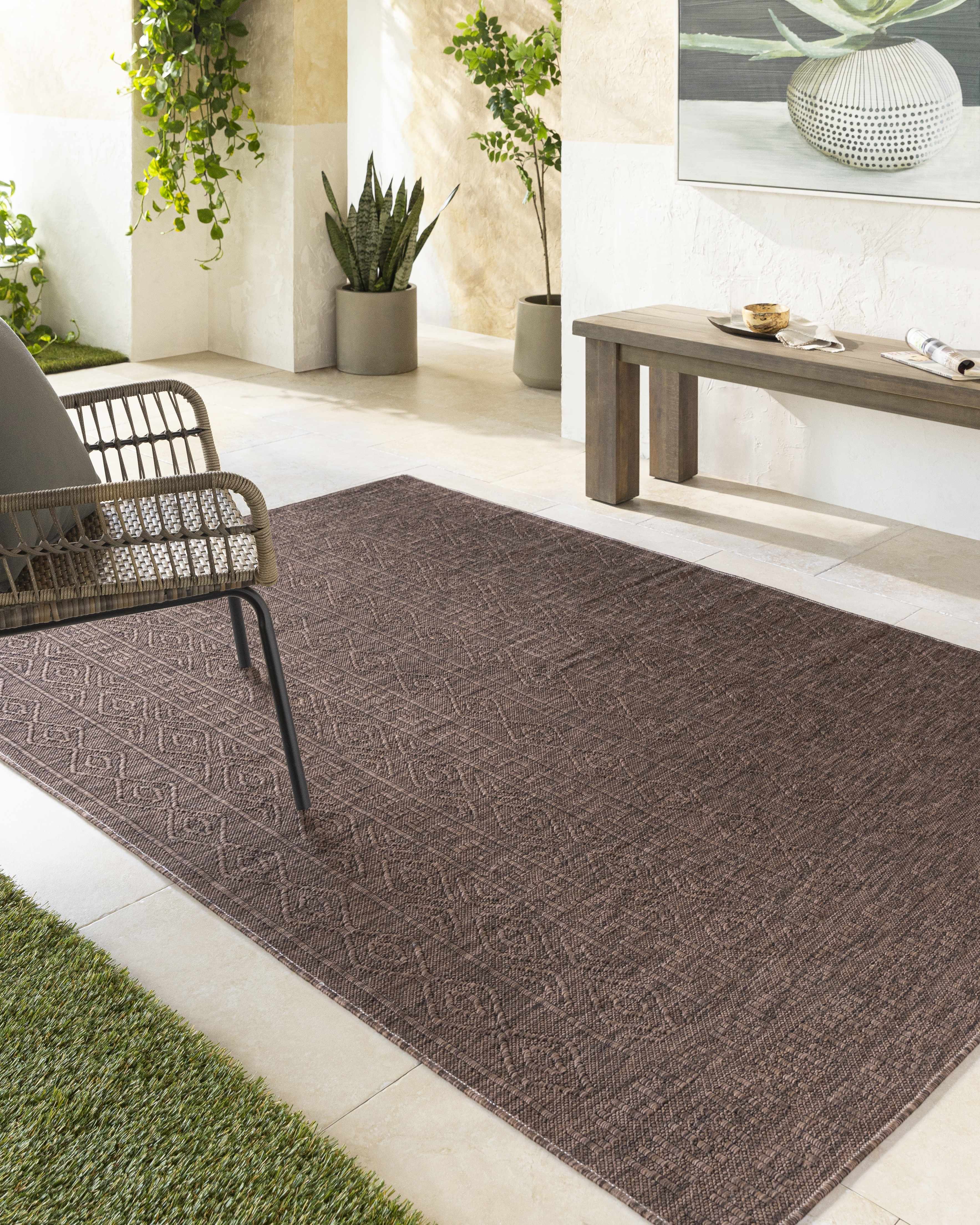 Nuela Dark Brown Area Rug - Clearance - Image 2