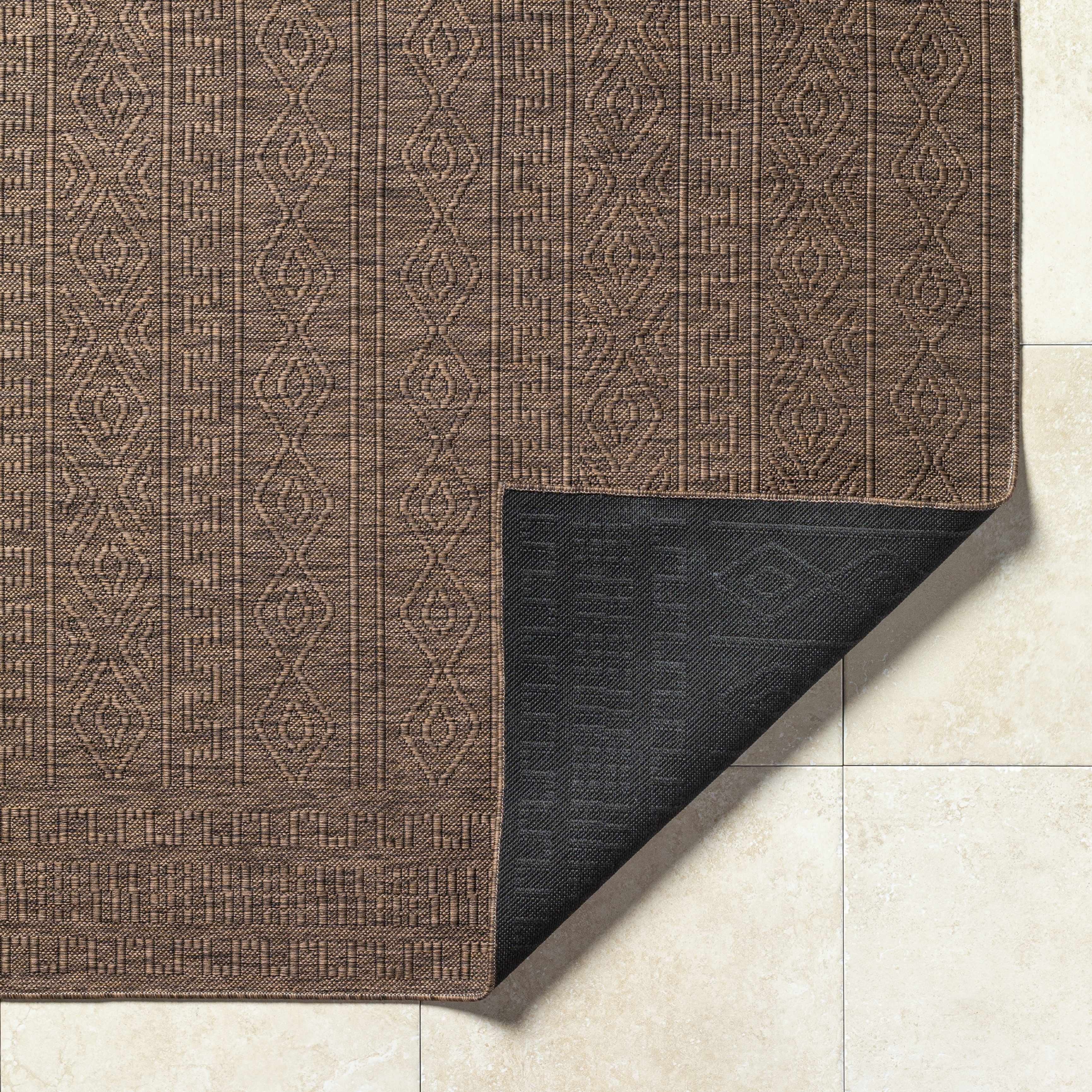 Nuela Dark Brown Area Rug - Clearance - Image 4