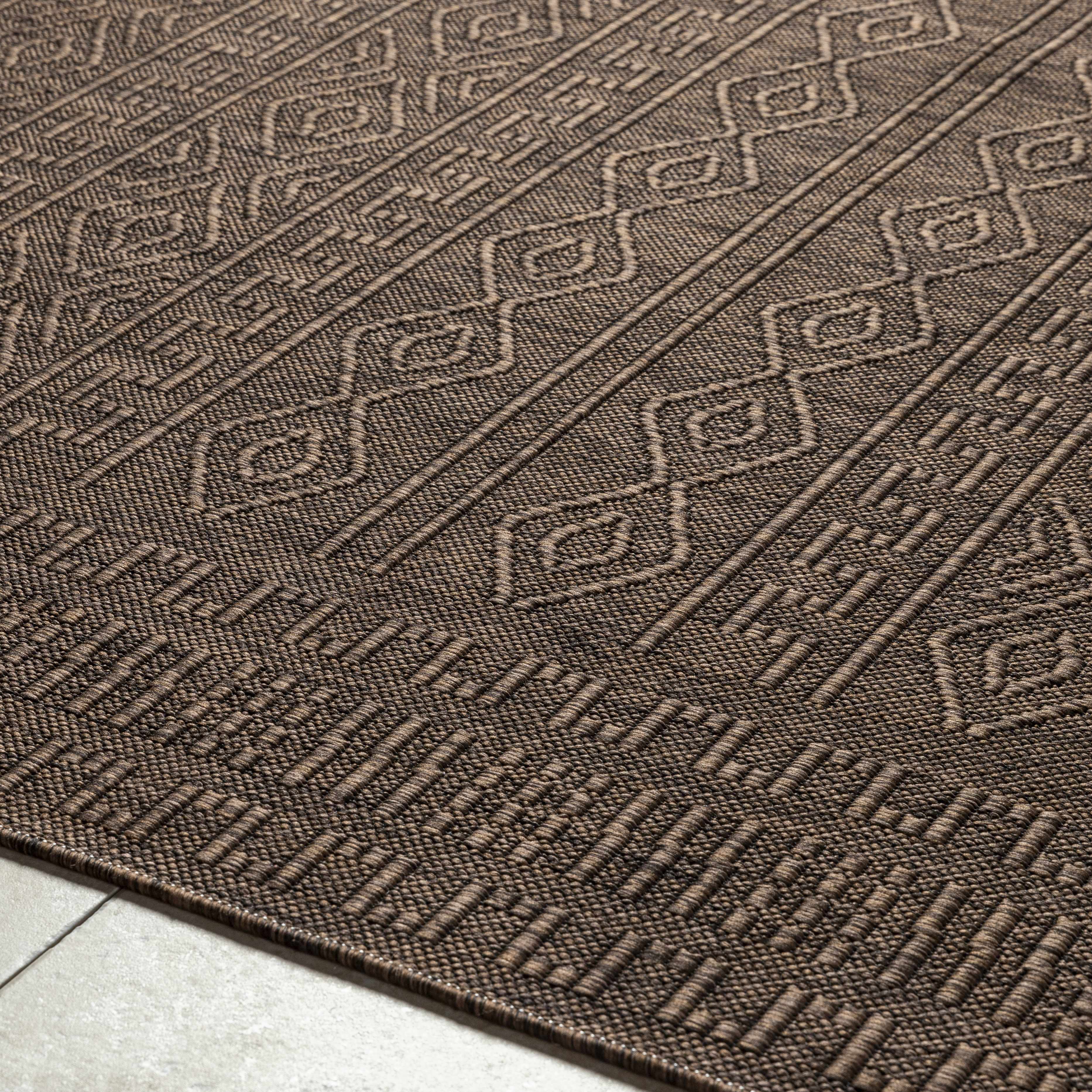 Nuela Dark Brown Area Rug - Clearance - Image 6