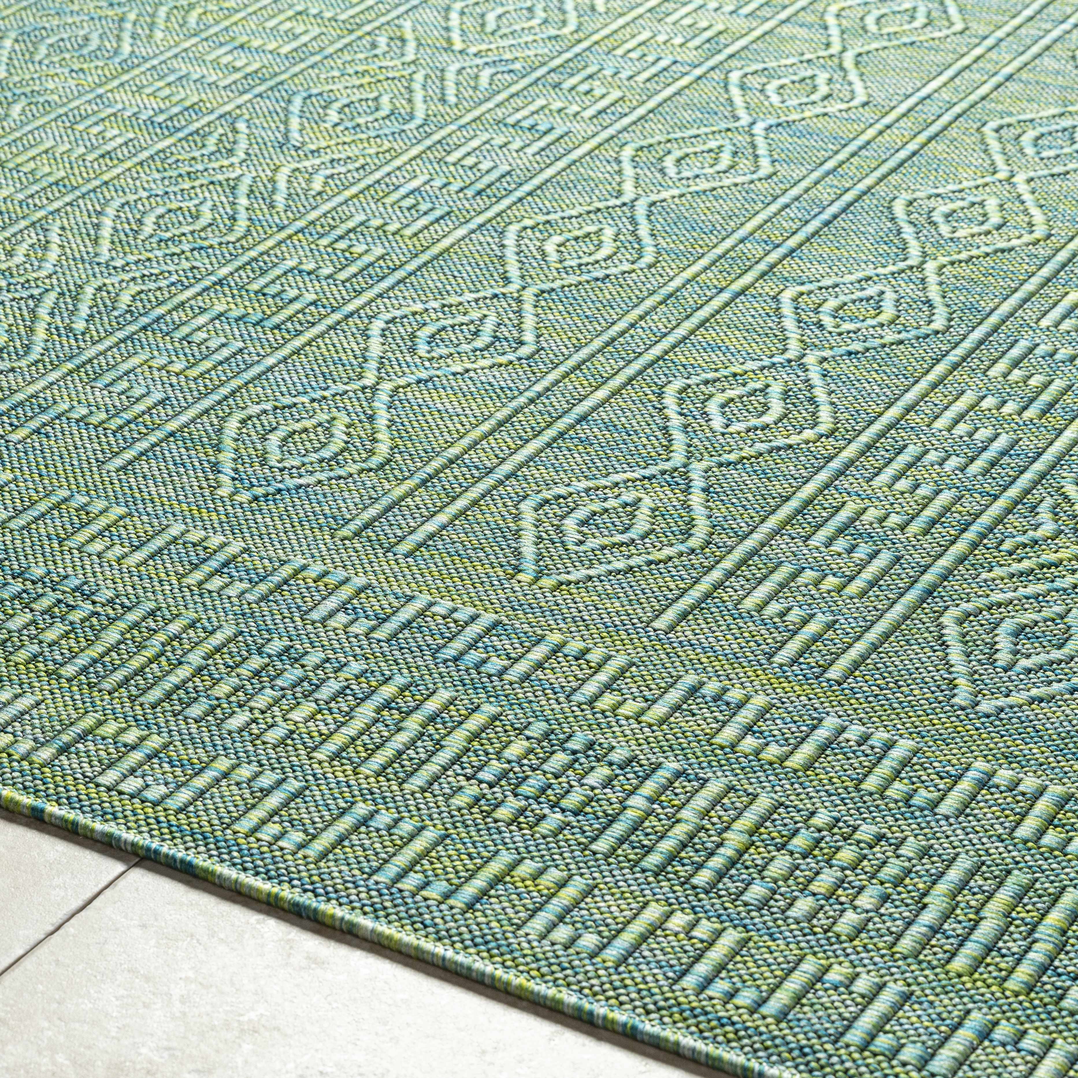 Nuela Green Area Rug - Clearance - Image 4