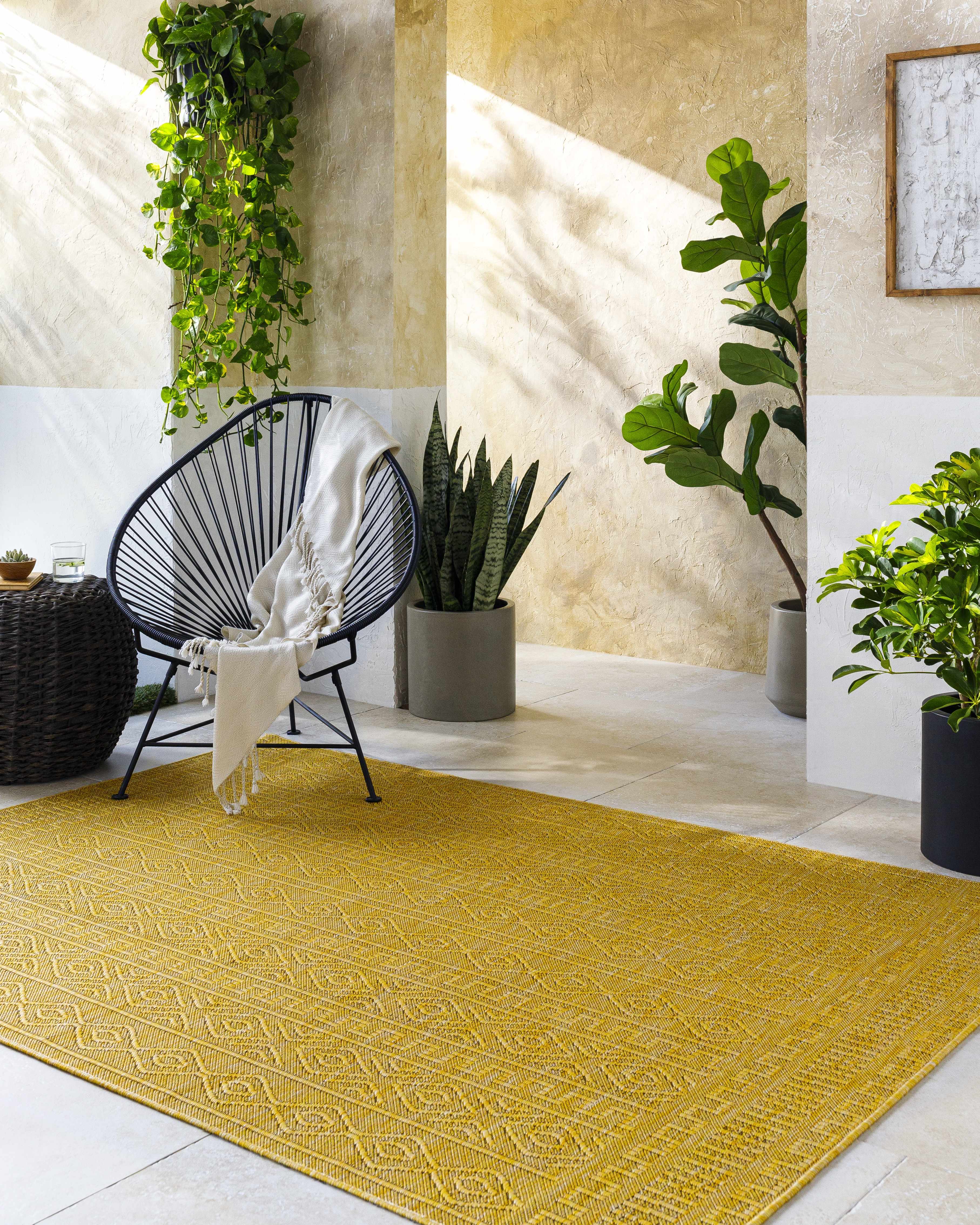 Nuela Mustard Area Rug - Clearance - Image 2