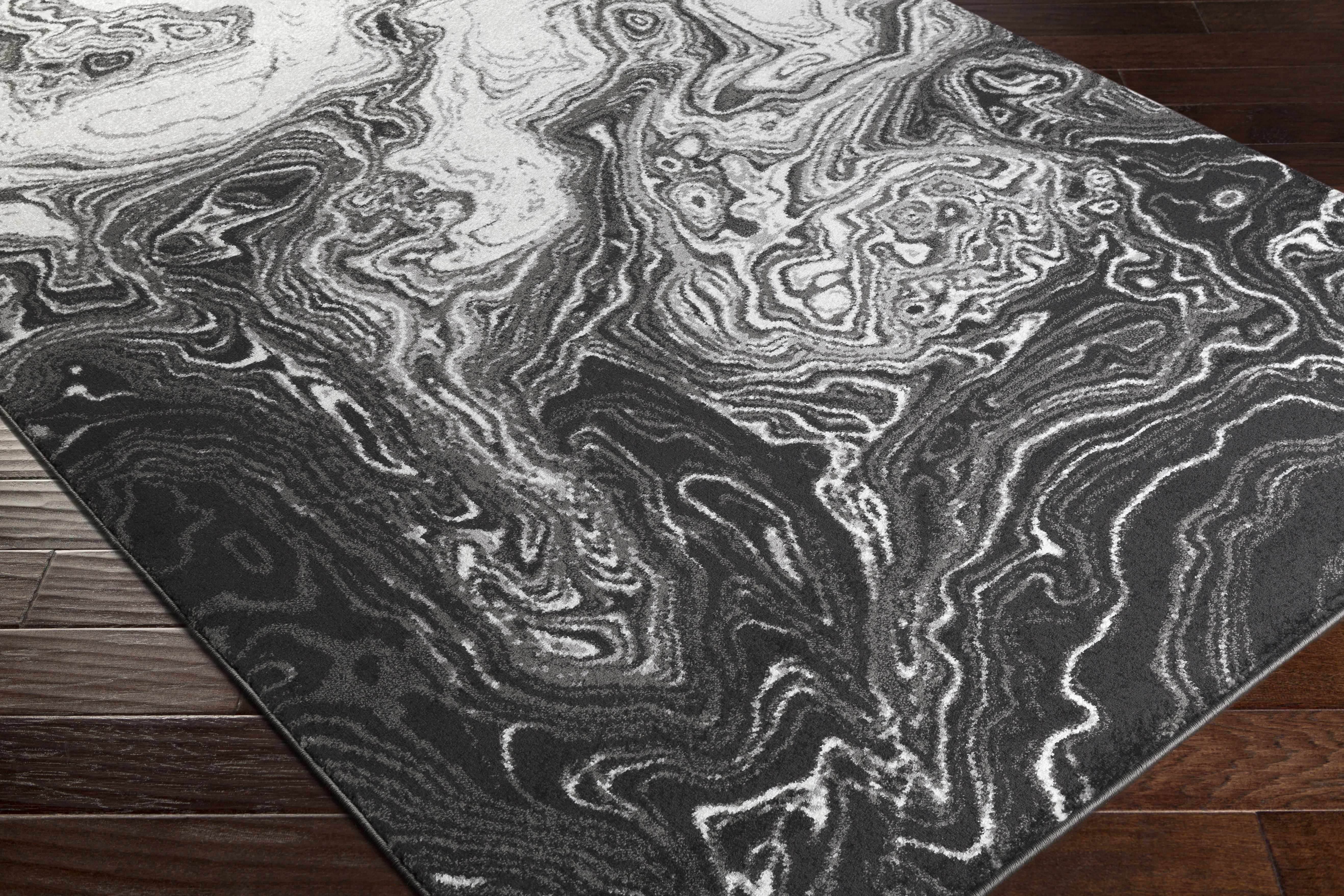 Nuevo Black Marble Carpet - Clearance - Image 3