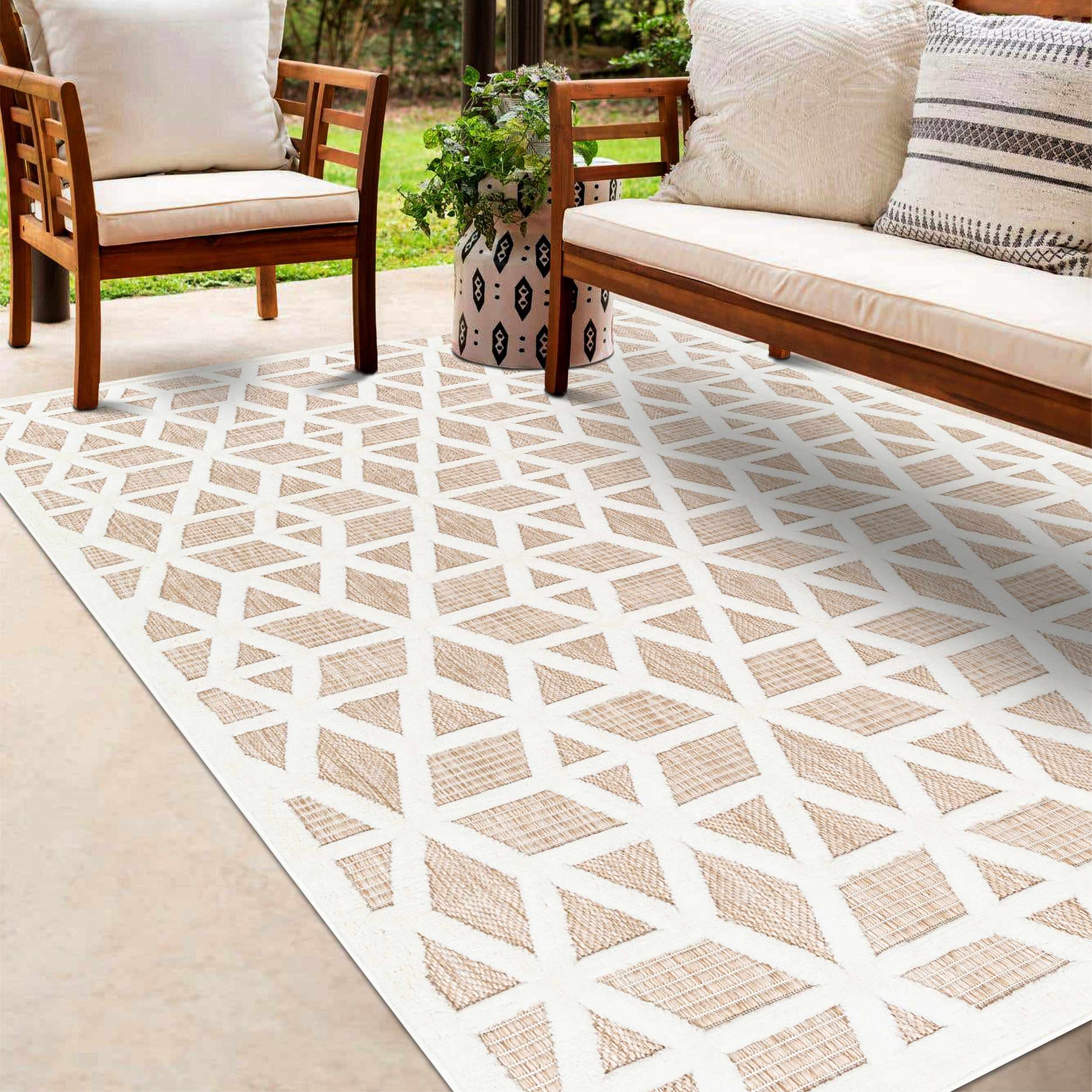 Nuri Tan Outdoor Rug - Image 3