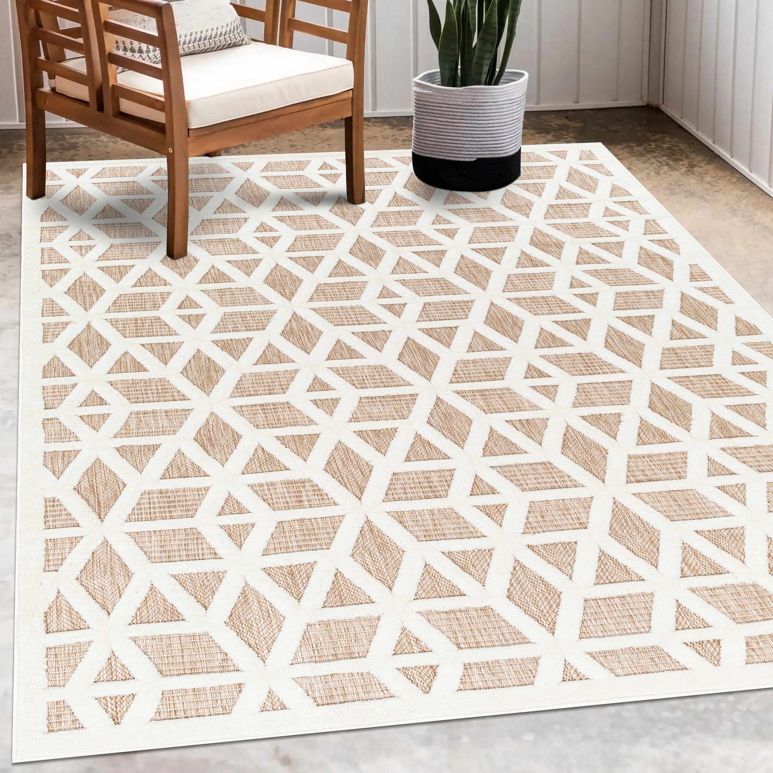 Nuri Tan Outdoor Rug - Image 8