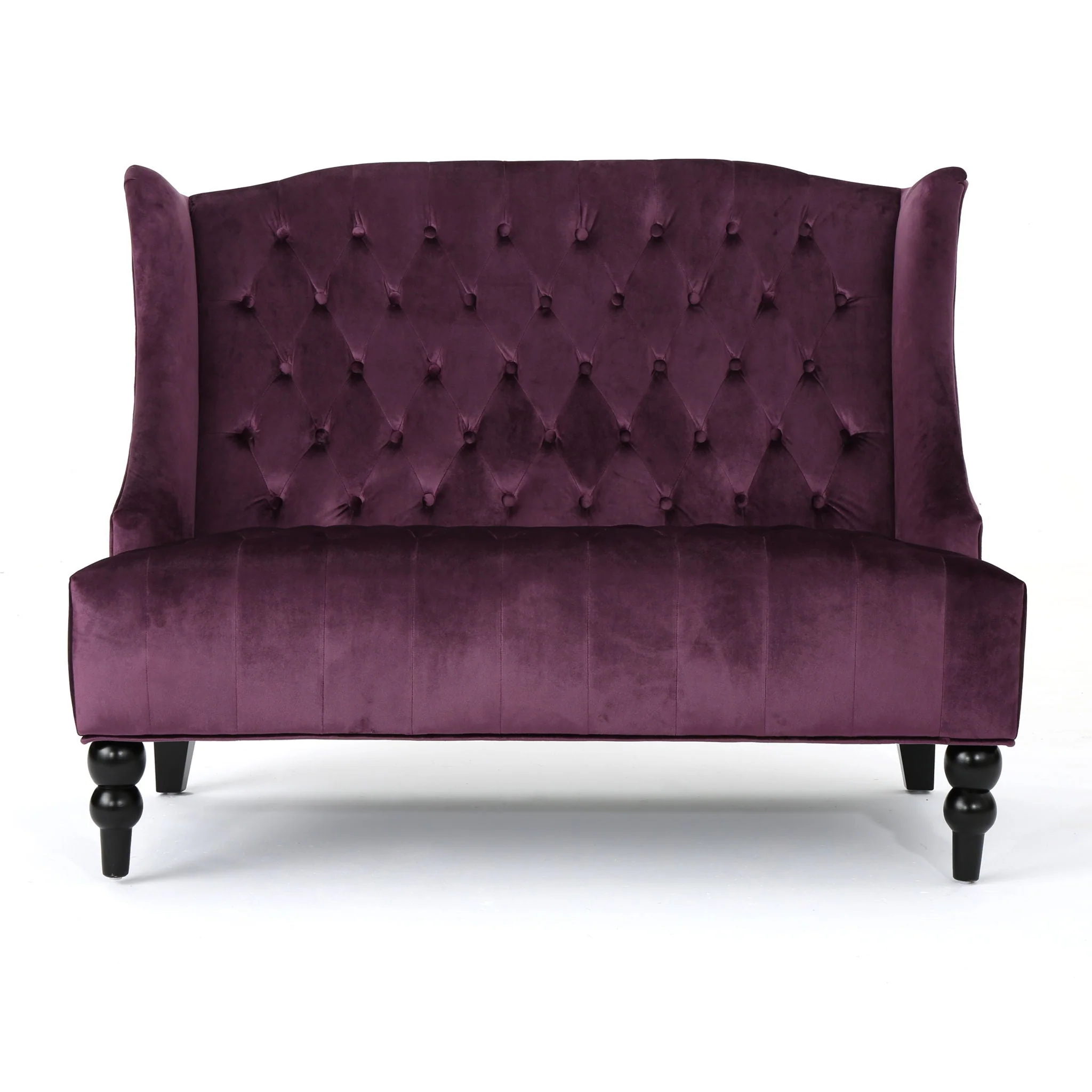 Nurturing - Upholstered Loveseat With Wing Back And Diamond Tufting - Image 12