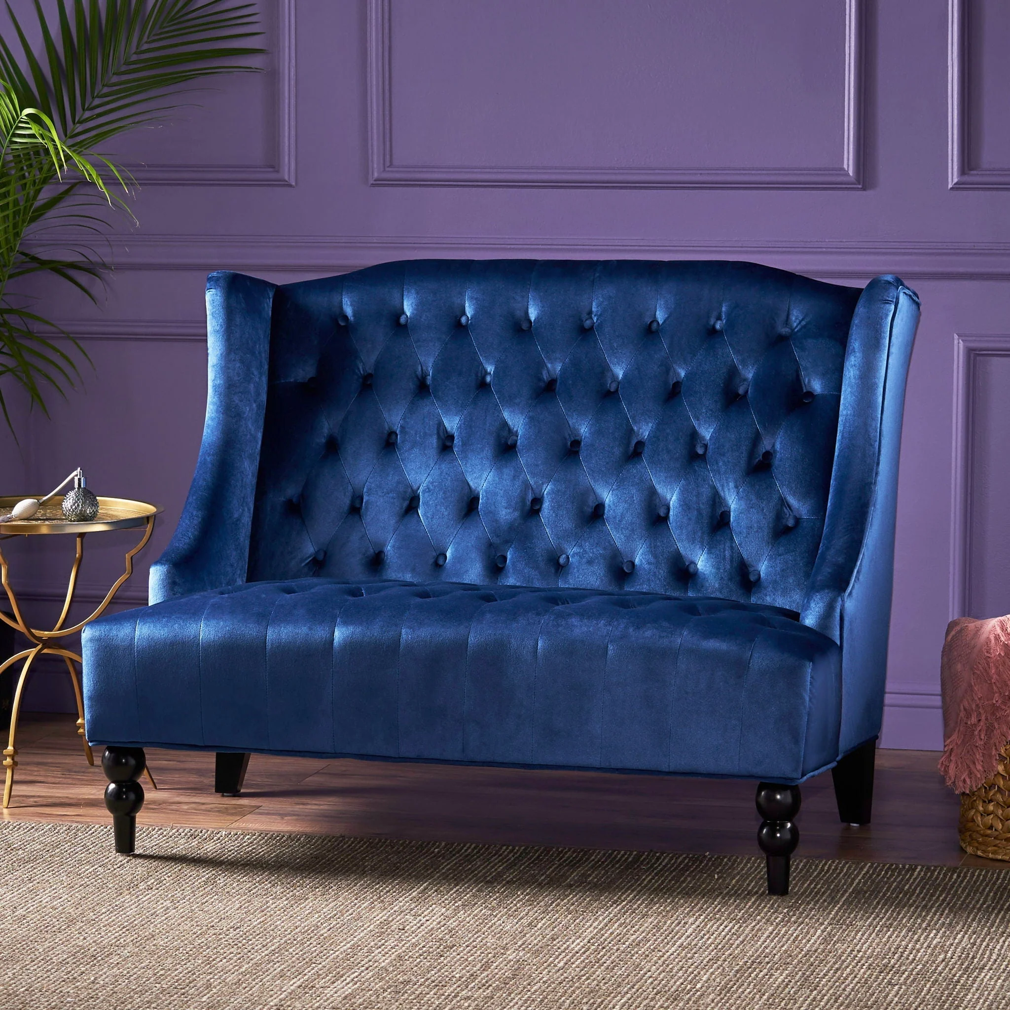 Nurturing - Upholstered Loveseat With Wing Back And Diamond Tufting - Image 17