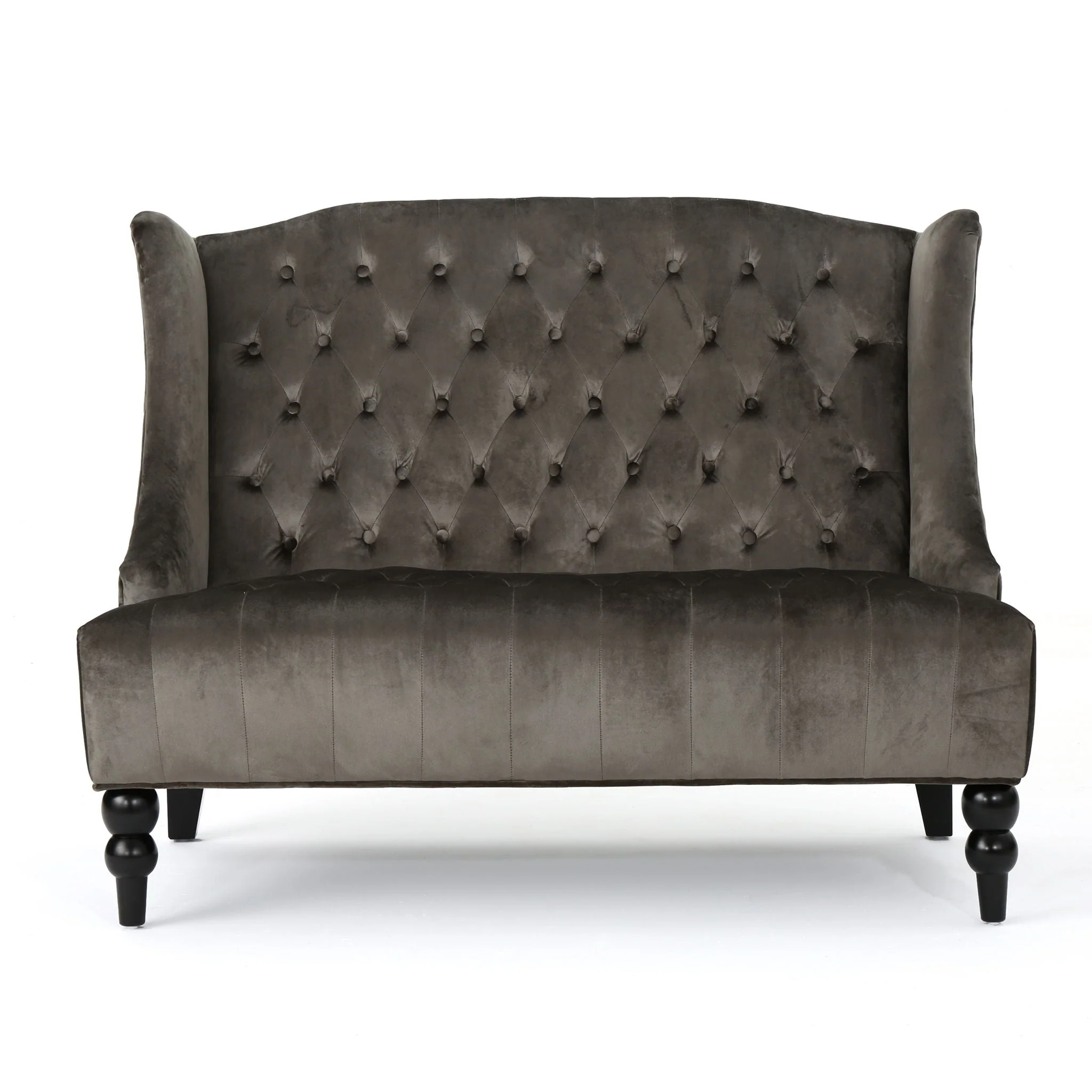 Nurturing - Upholstered Loveseat With Wing Back And Diamond Tufting - Image 2