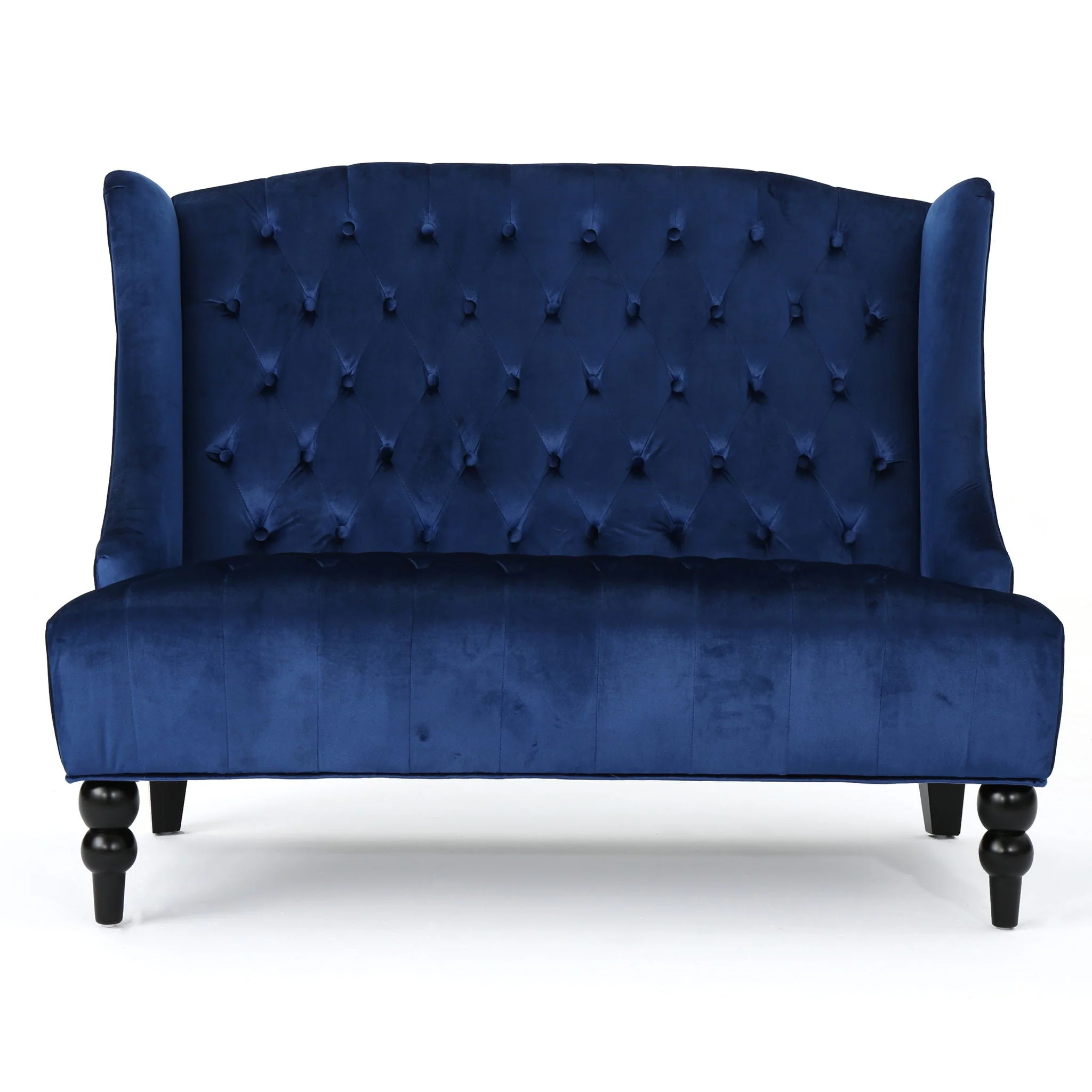 Nurturing - Upholstered Loveseat With Wing Back And Diamond Tufting - Image 3