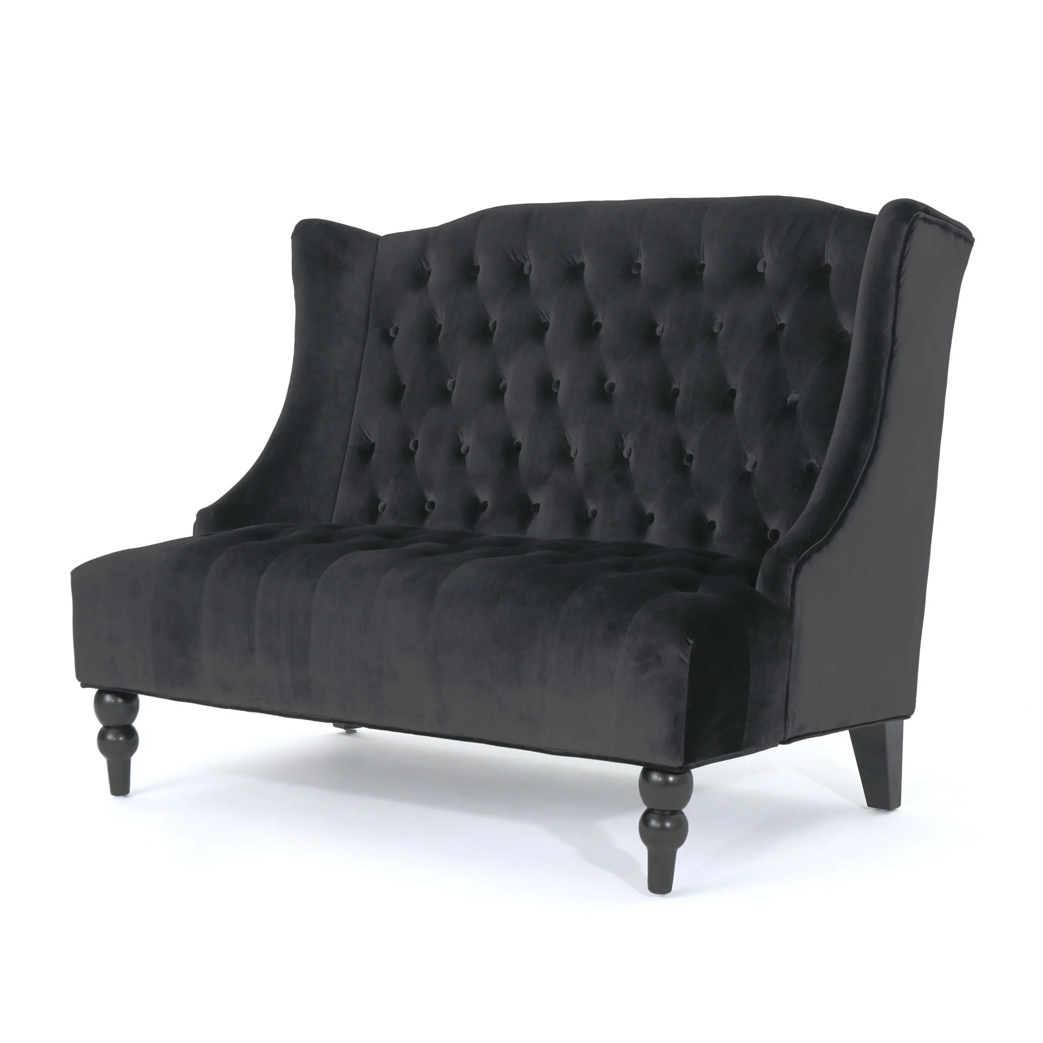 Nurturing - Upholstered Loveseat With Wing Back And Diamond Tufting - Image 4