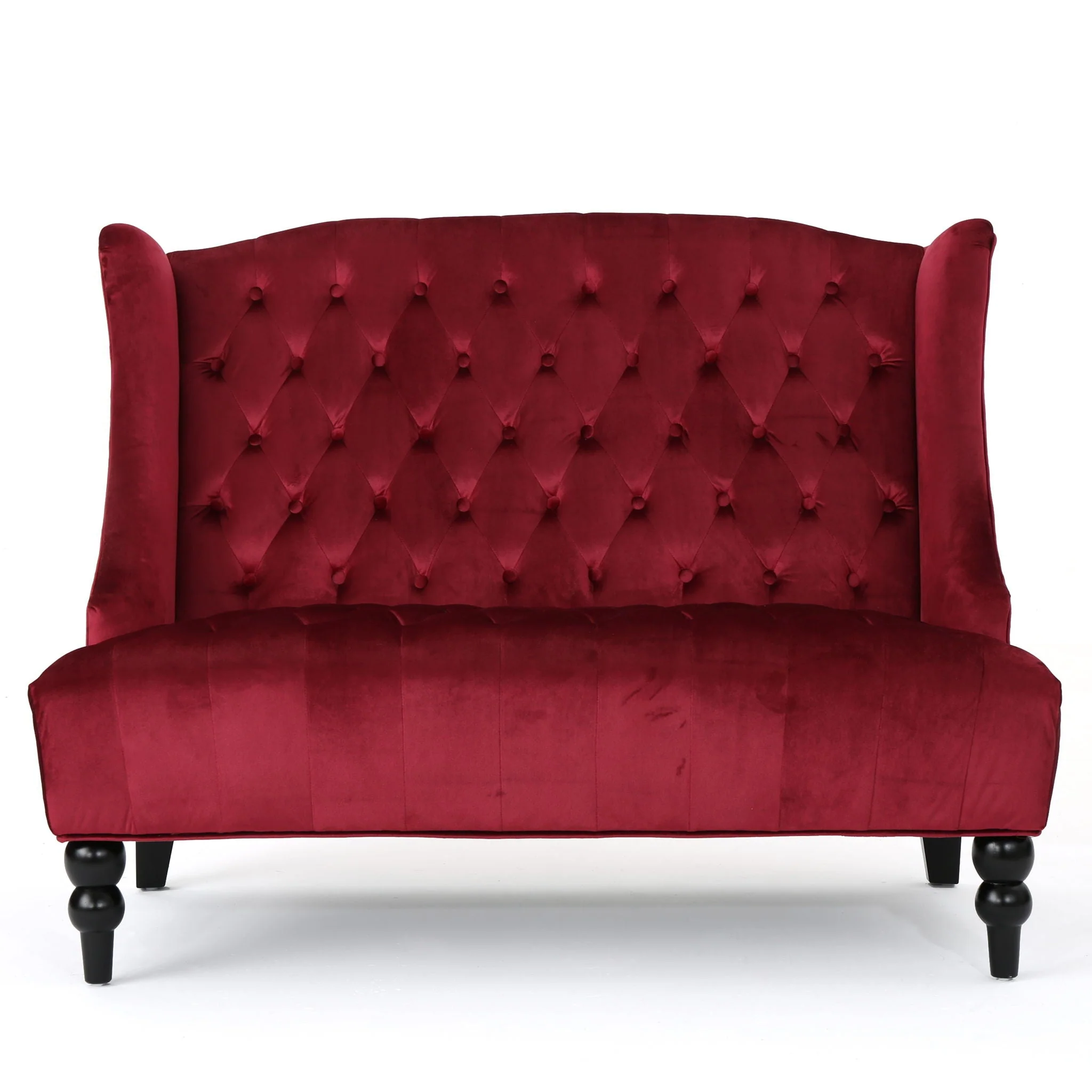 Nurturing - Upholstered Loveseat With Wing Back And Diamond Tufting - Image 5