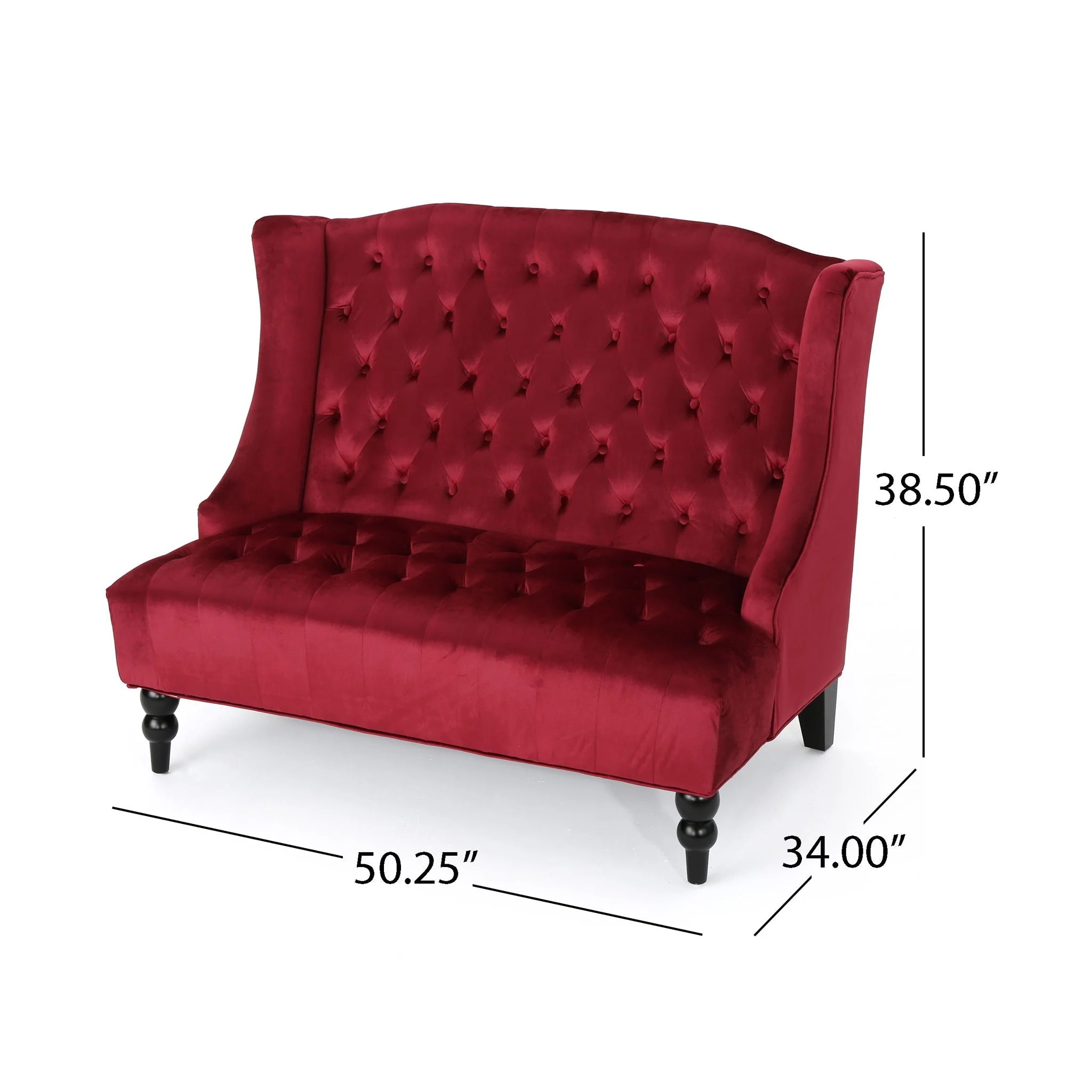 Nurturing - Upholstered Loveseat With Wing Back And Diamond Tufting - Image 7