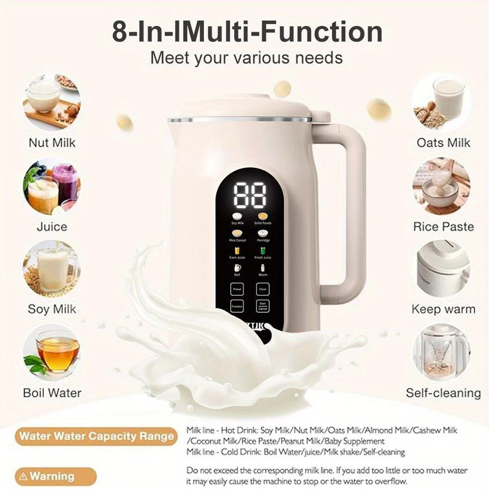 Nut Milk Maker Blender 21000RPM – 40oz Soy, Oat, Smoothie, Food Processor - Image 3