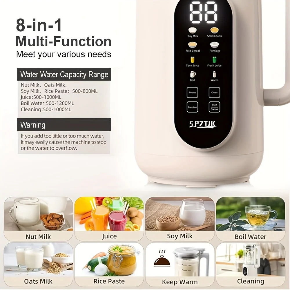 Nut Milk Maker Blender 21000RPM – 40oz Soy, Oat, Smoothie, Food Processor - Image 6