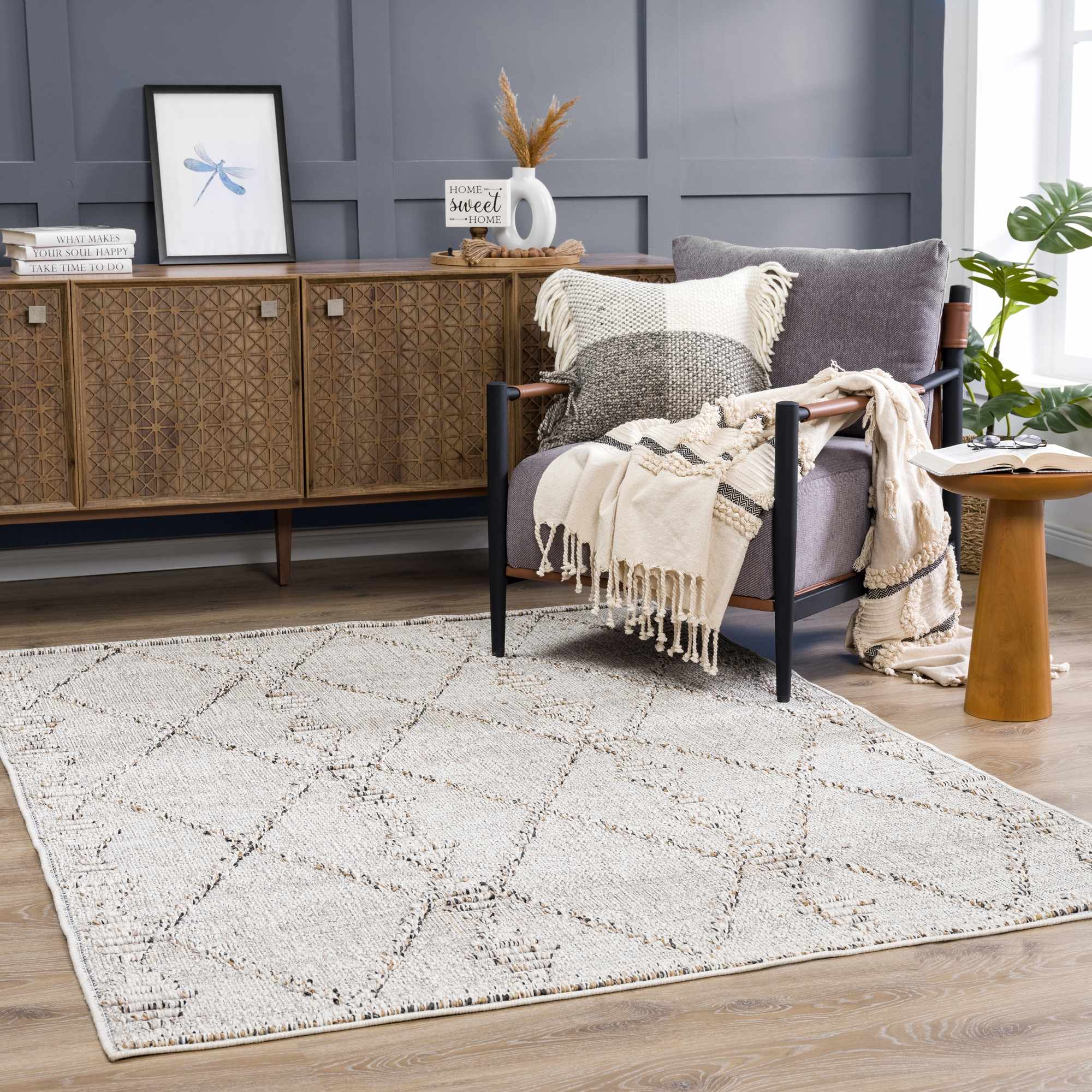 Nyla Bone Indoor & Outdoor Rug - 2x3 Clearance - Image 4