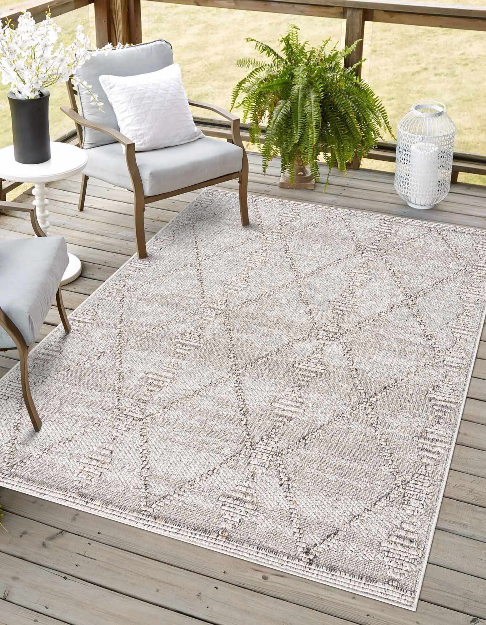 Nyla Bone Indoor & Outdoor Rug - 2x3 Clearance - Image 5