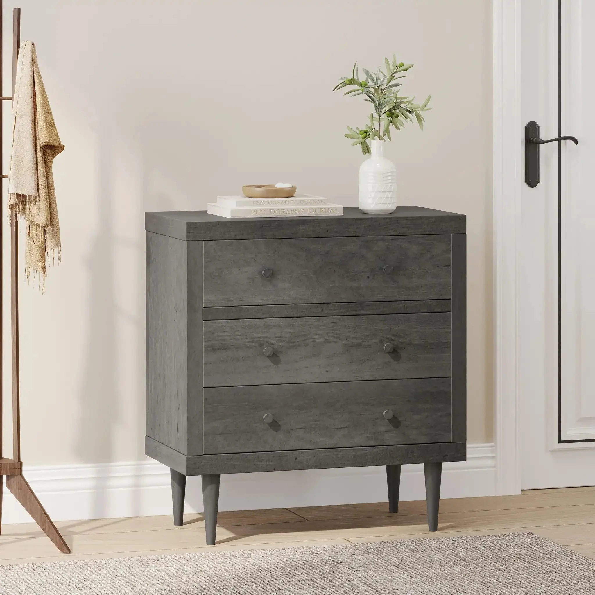 Nystrom - Mid Century Modern 3 Drawer Chest - Image 4