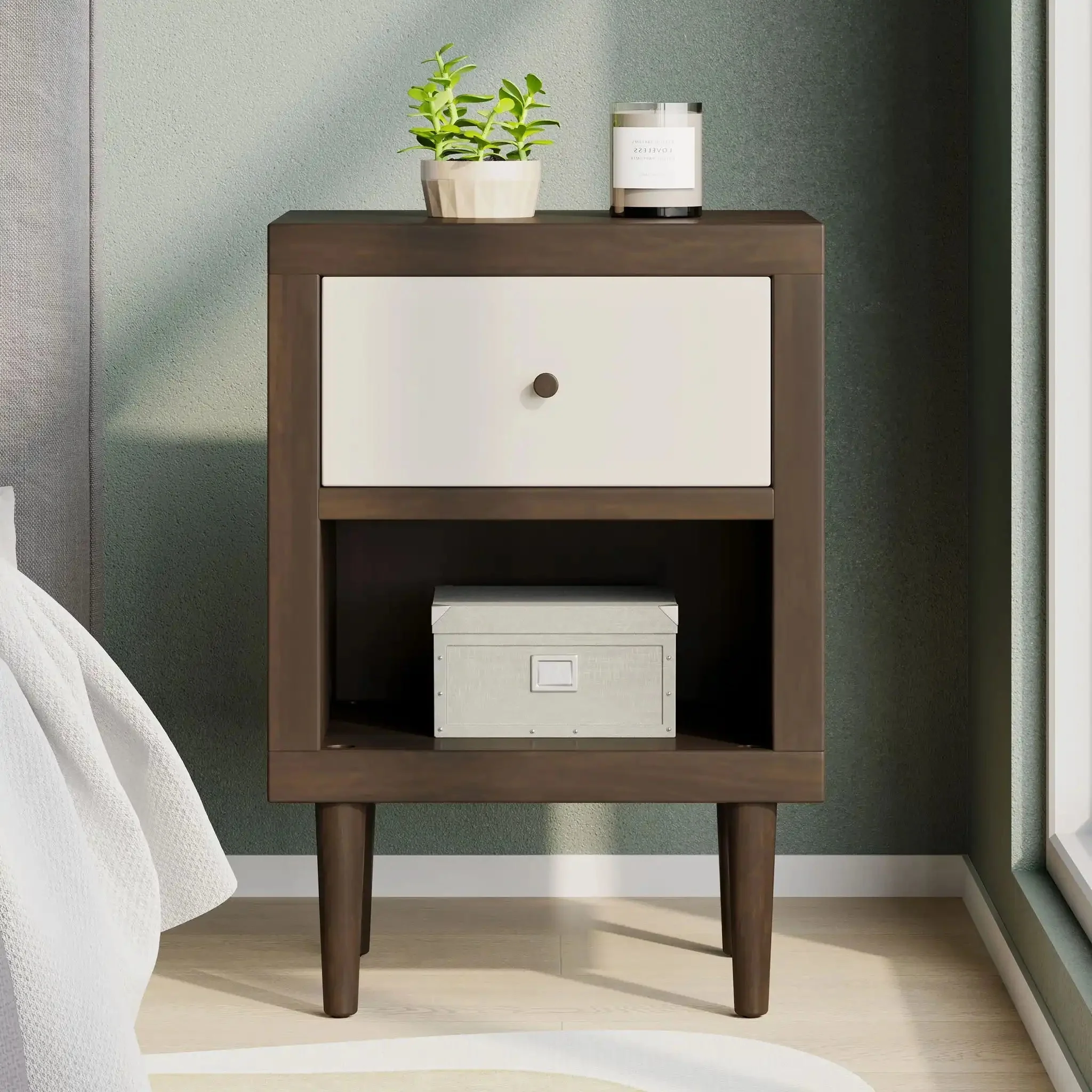 Nystrom - Single Drawer Nightstand - Image 7