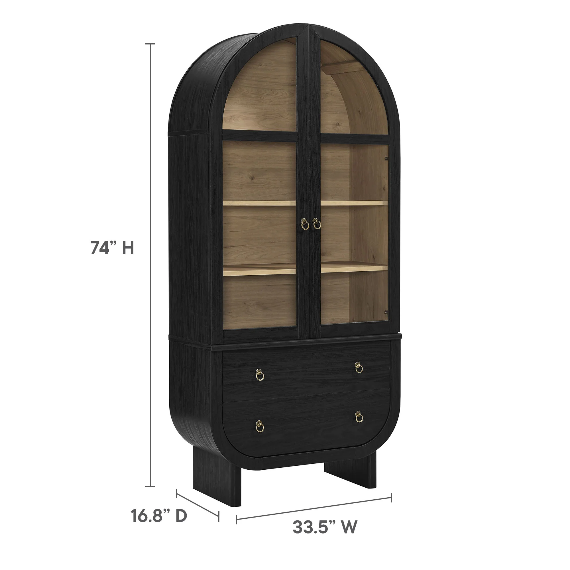 Nyx Arched Display Cabinet by Modway - Image 2