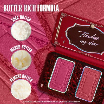 NYX Professional Makeup Bridgerton Royal Blush Buttermelt Blush Palette The Queen - Imperfect Conteiner - Image 7