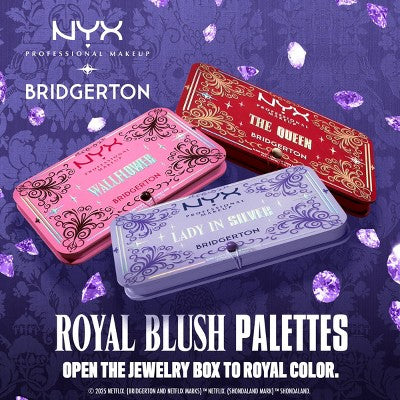 NYX Professional Makeup Bridgerton Royal Blush Buttermelt Blush Palette The Queen - Imperfect Conteiner - Image 8
