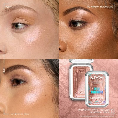 NYX Professional Makeup Bridgerton Royal Highlighter Buttermelt Iridescent Peach 0.17oz - New - Image 4