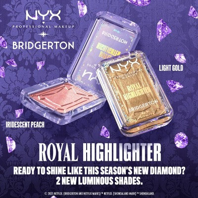NYX Professional Makeup Bridgerton Royal Highlighter Buttermelt Light Gold 0.17oz - New - Image 6