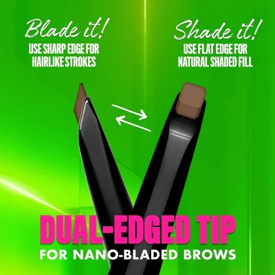 NYX Professional Makeup Brow Blade & Shade Nano Mechanical Brow Pencil Brunette 0.002oz - Missing Box - Image 6